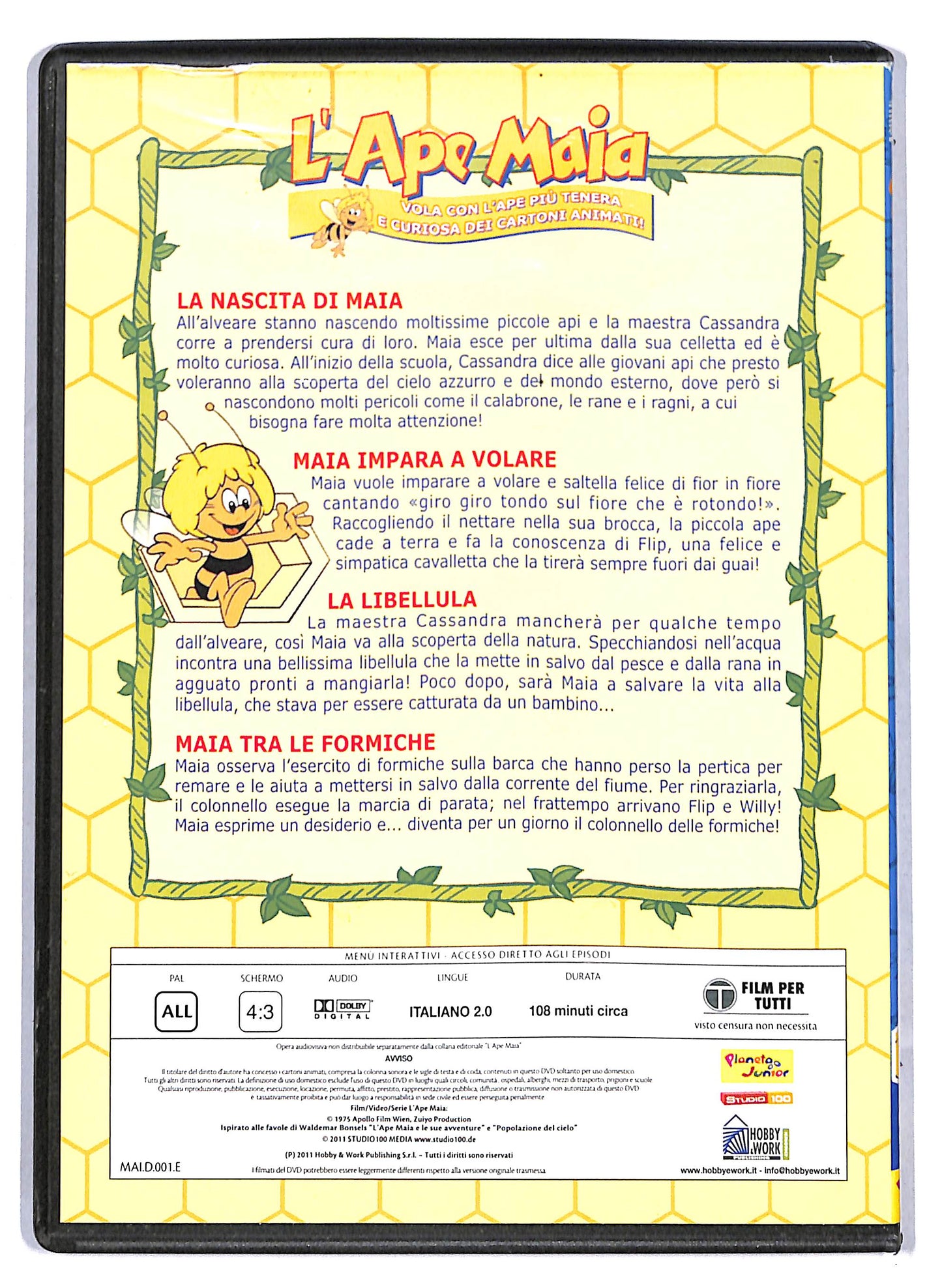 EBOND L'ape Maia volume 1 EDITORIALE DVD D810438