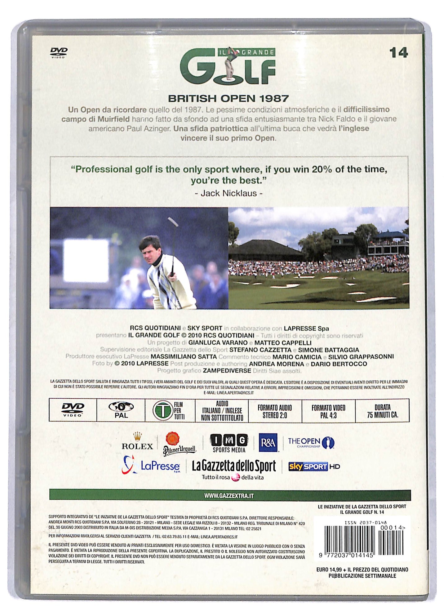 EBOND Il grande golf - British open 1987 vol 14 EDITORIALE DVD D810450