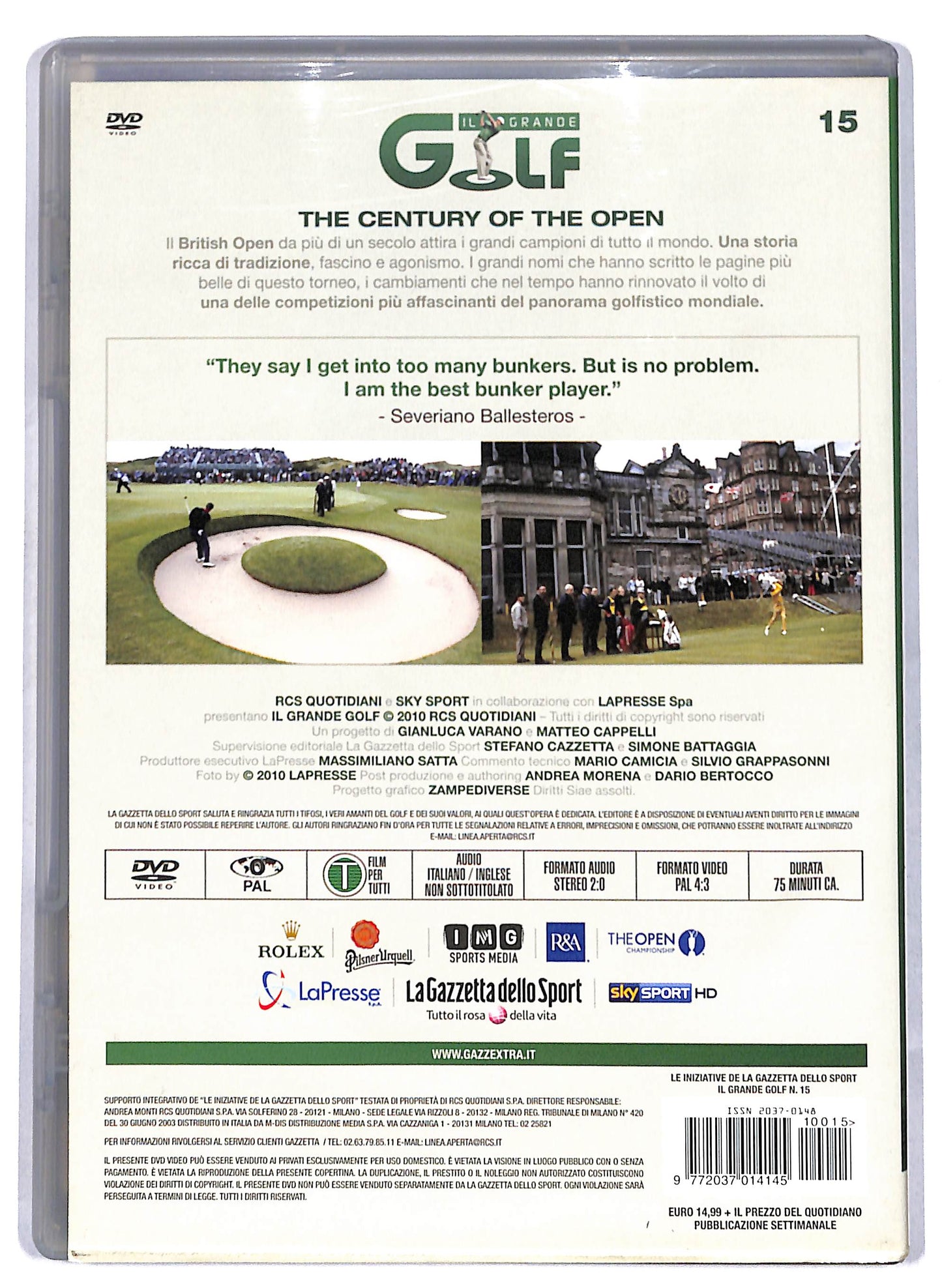 EBOND The century of the open volume 15 - il grande golf EDITORIALE DVD D810453