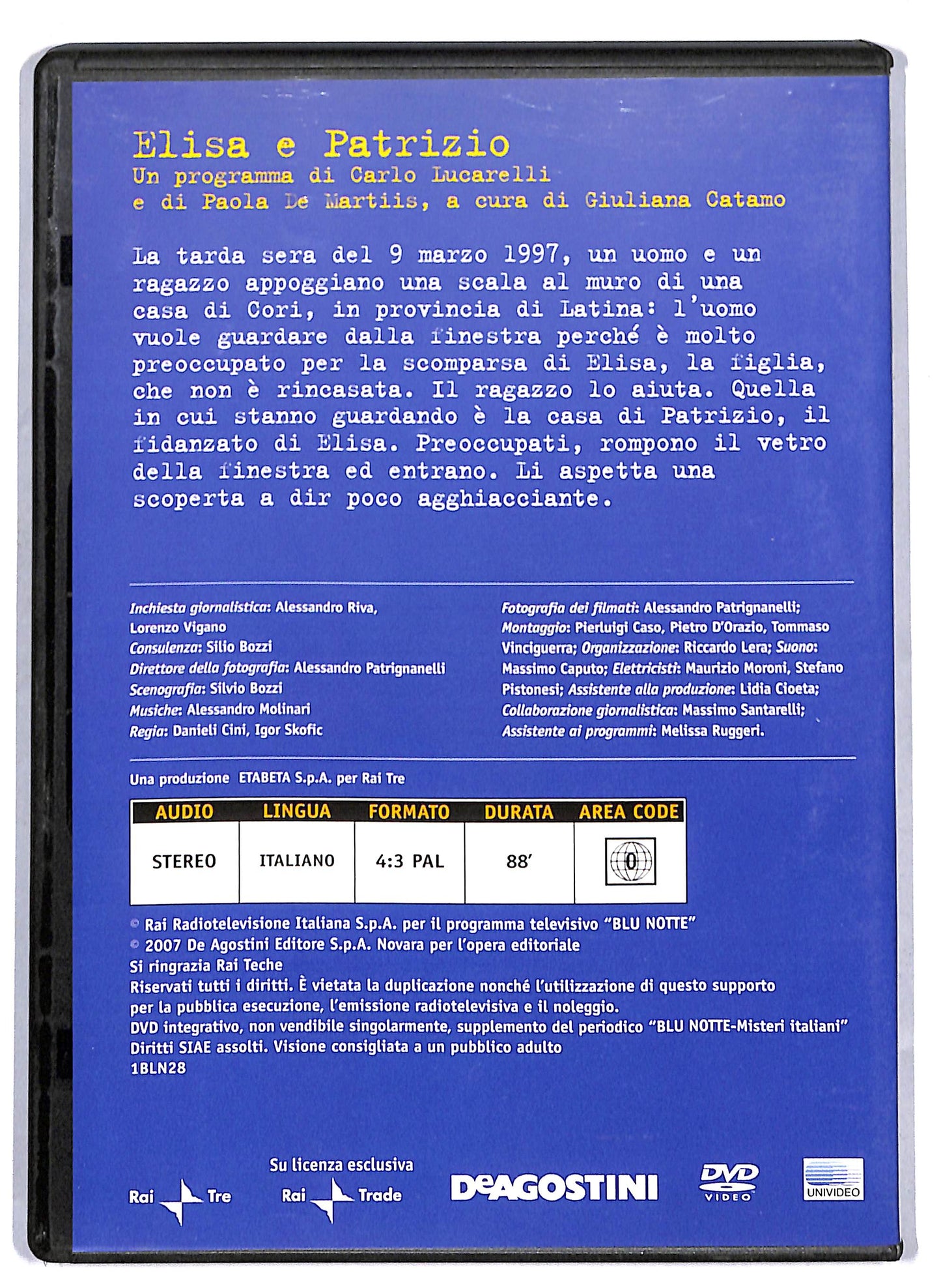 EBOND Blu Notte - Elisa e Patrizio Vol 28 EDITORIALE DVD D810454