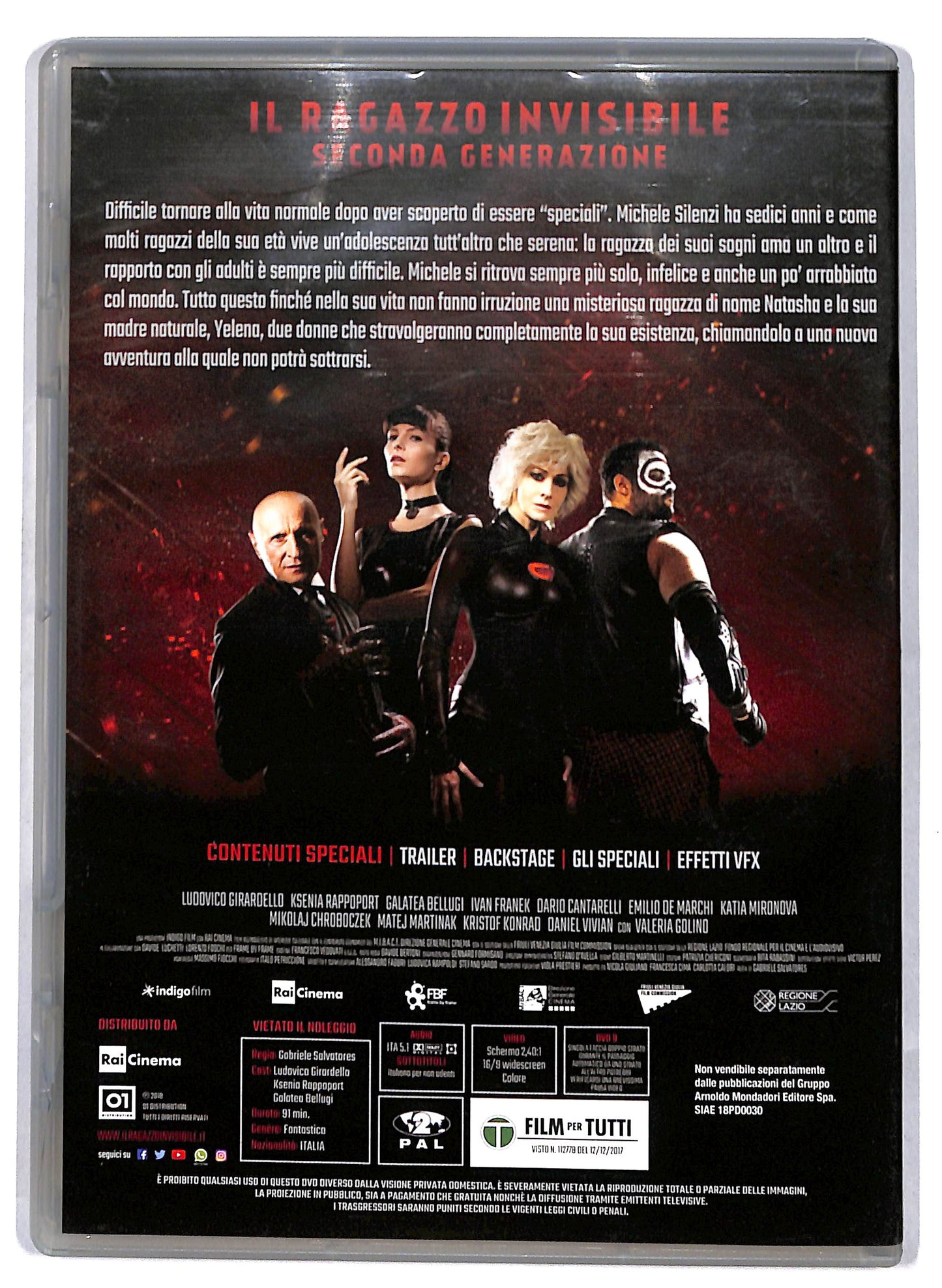 EBOND Il ragazzo invisibile - Seconda generazione EDITORIALE DVD D810516