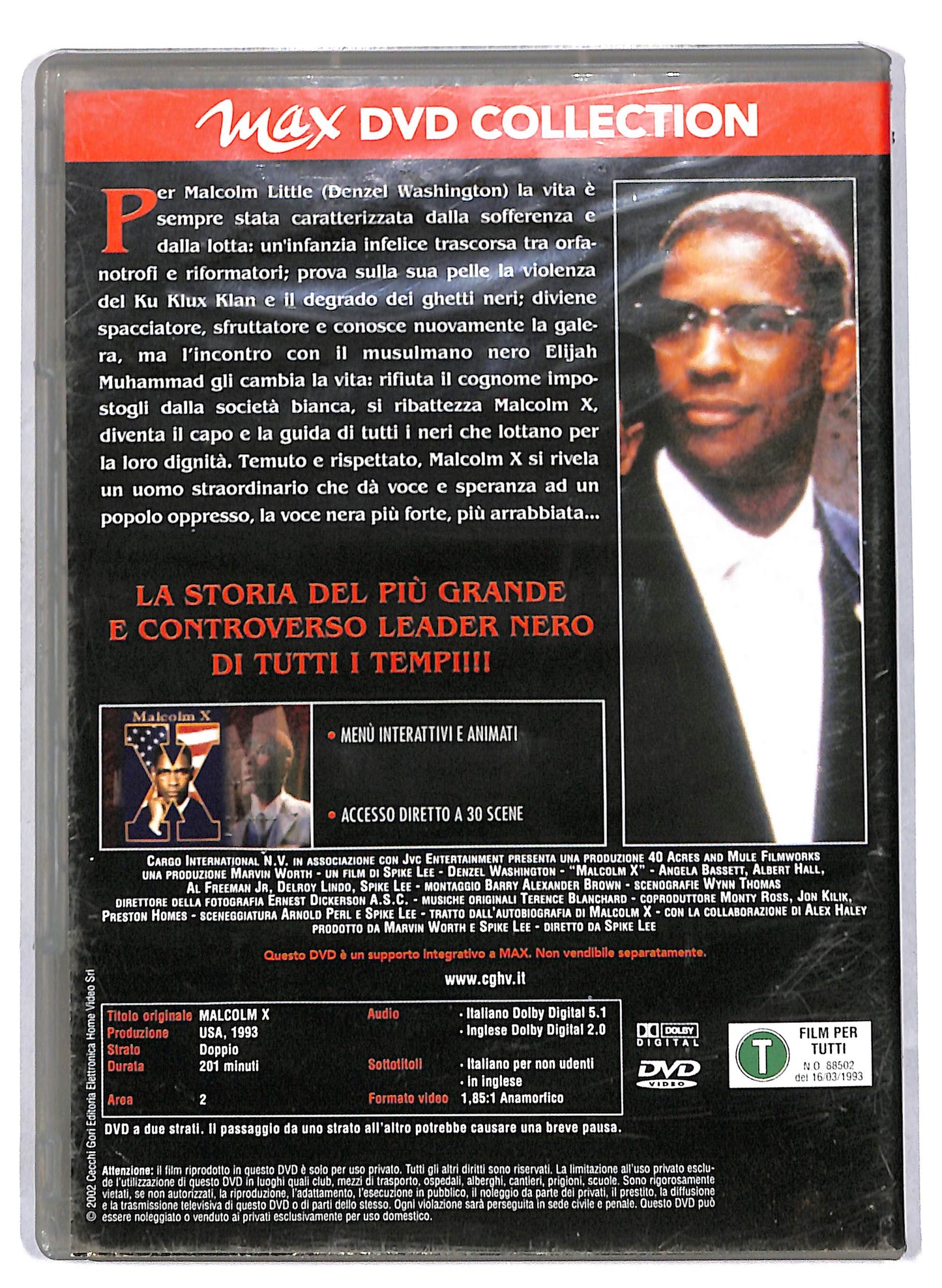 EBOND Malcolm X EDITORIALE DVD D810522