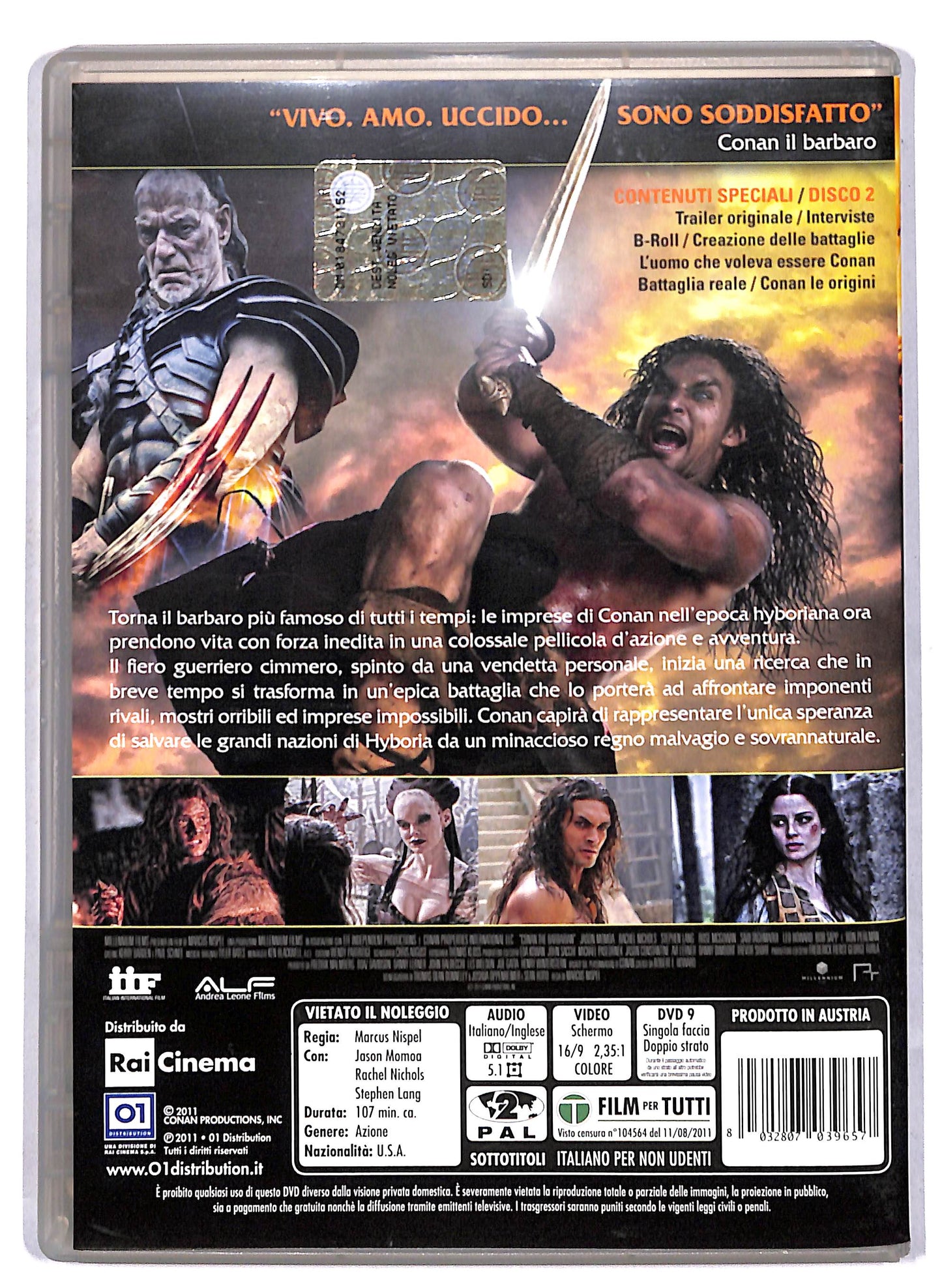EBOND Conan - The barbarian 3D + 2D NOLEGGIO DVD D810535