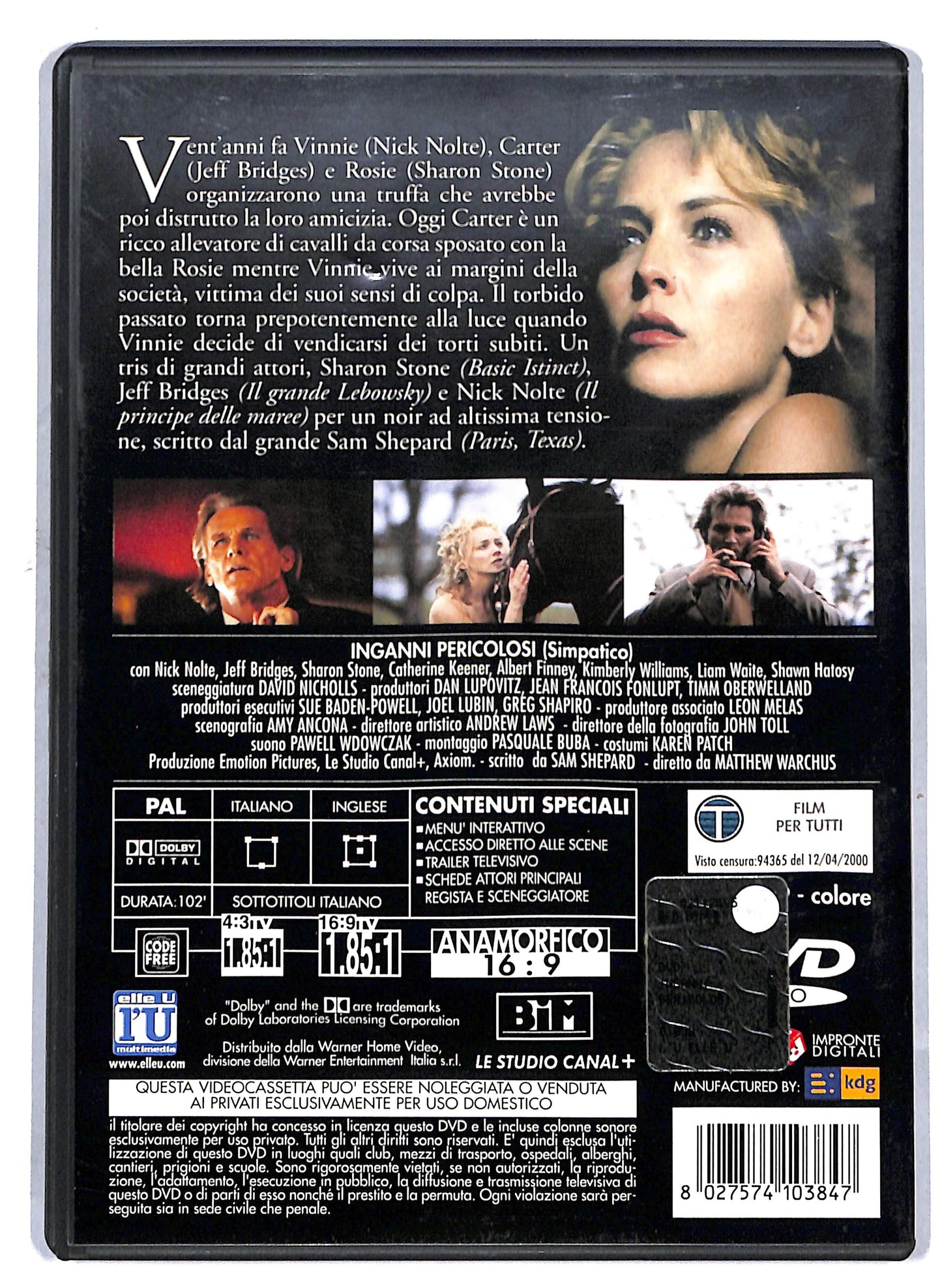 EBOND Inganni pericolosi DVD D810838