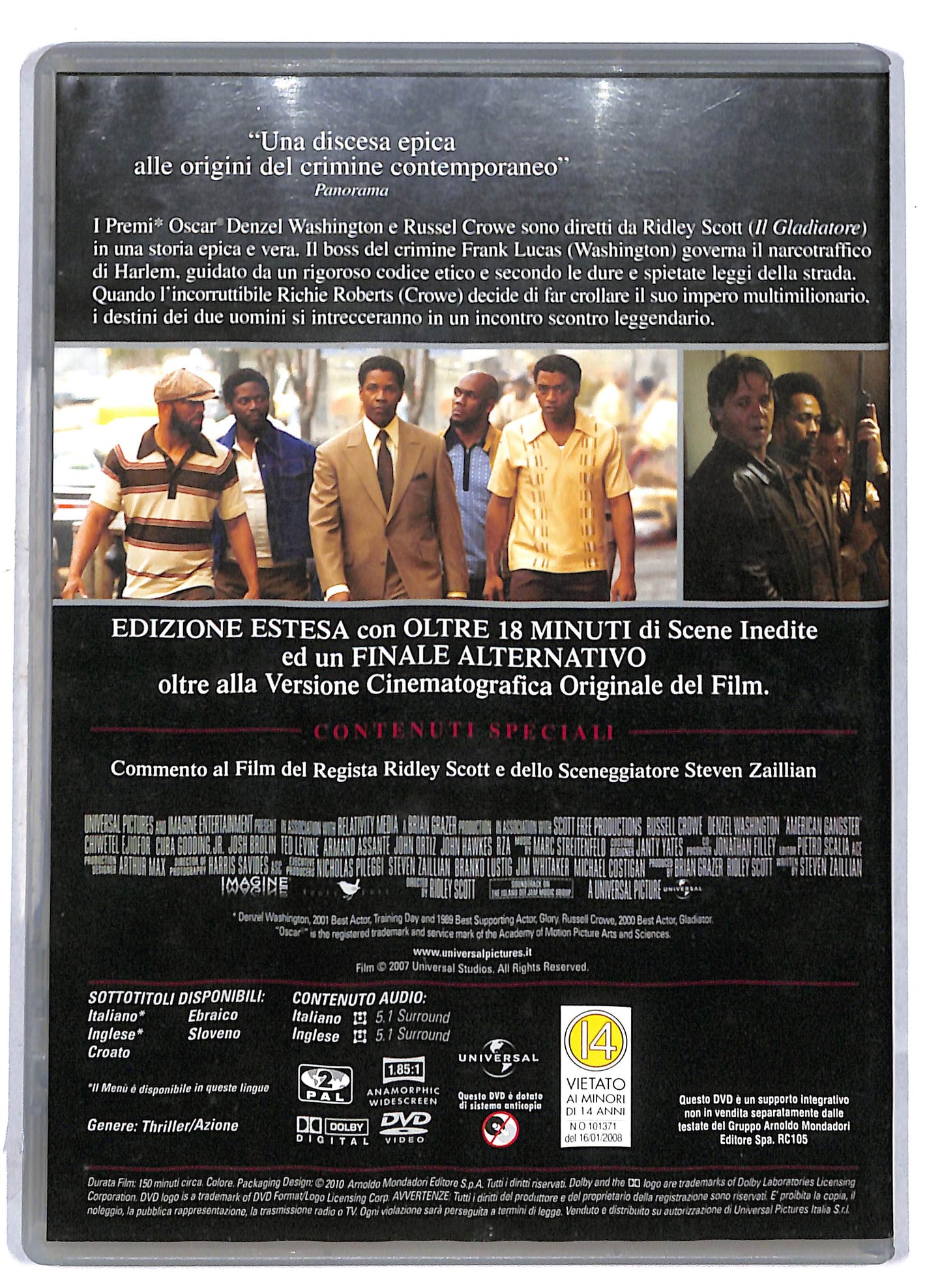 EBOND American Gangster - Extended Edition EDITORIALE DVD D811108