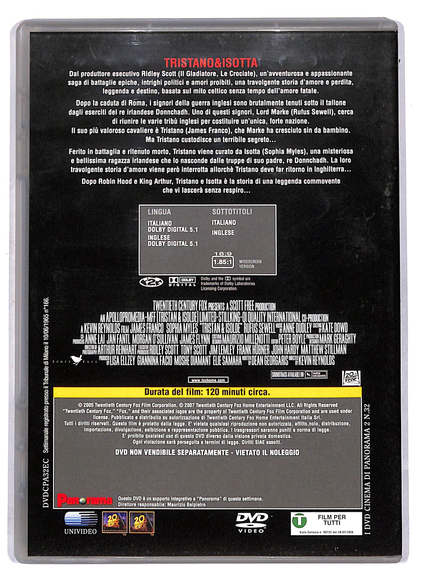 EBOND Tristano & Isotta EDITORIALE DVD D811150