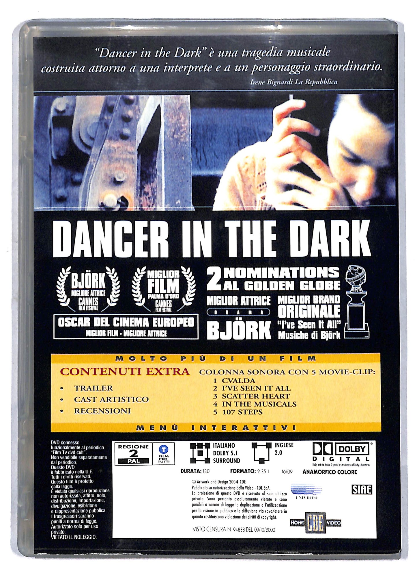 EBOND Dancer in the Dark EDITORIALE DVD D811214