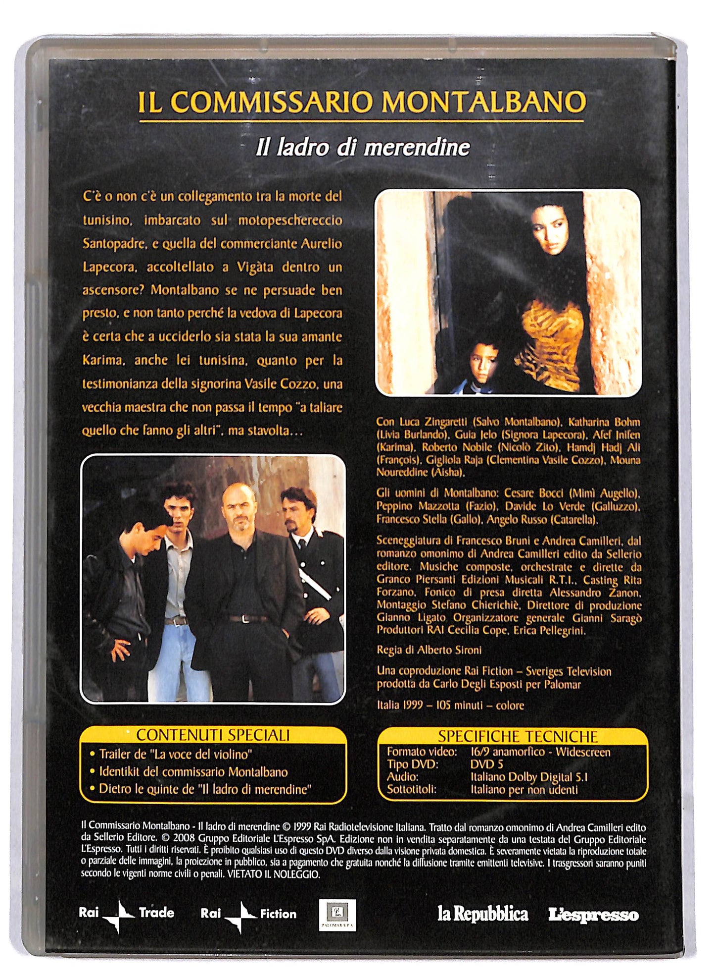 EBOND Il Commissario Montalbano Il Ladro Di Merendine 1 EDITORIALE DVD D811432