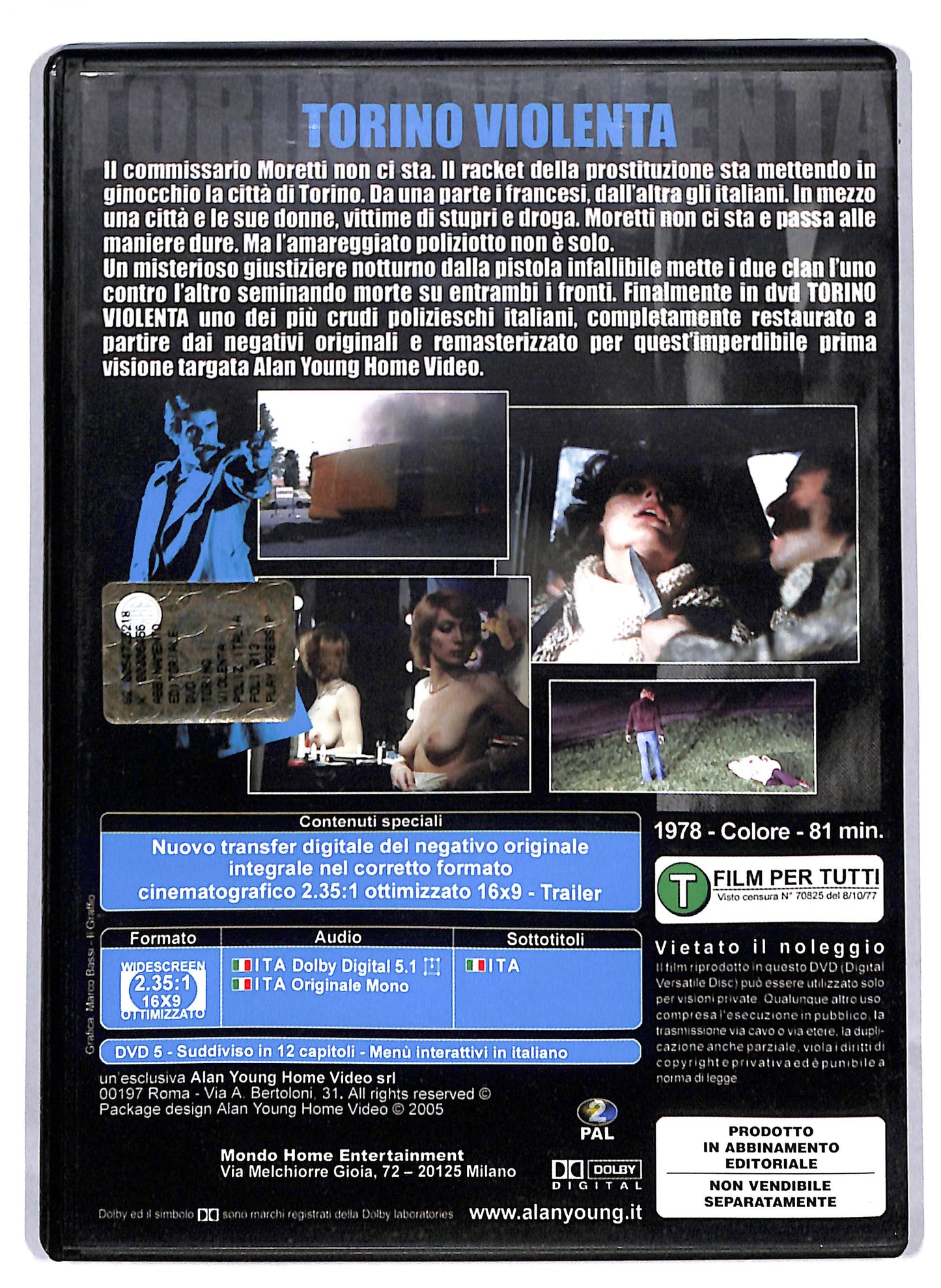 EBOND Torino violenta EDITORIALE DVD D811505
