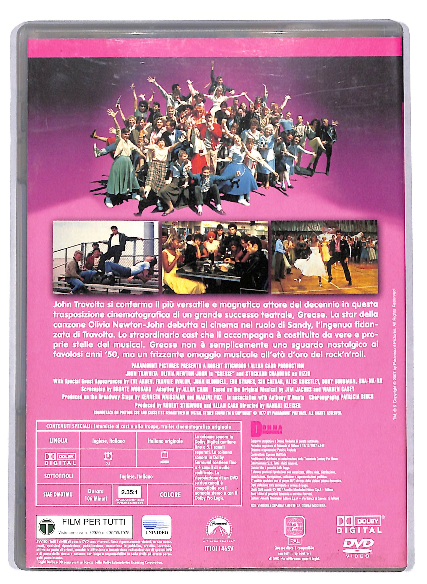 EBOND Grease (Brillantina) EDITORIALE DVD D811612