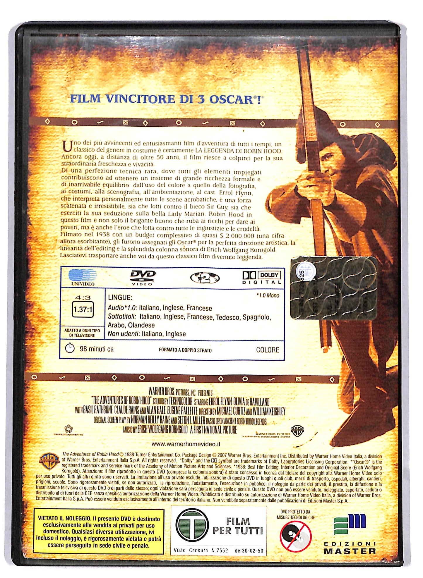 EBOND La leggenda di Robin Hood EDITORIALE DVD D811653