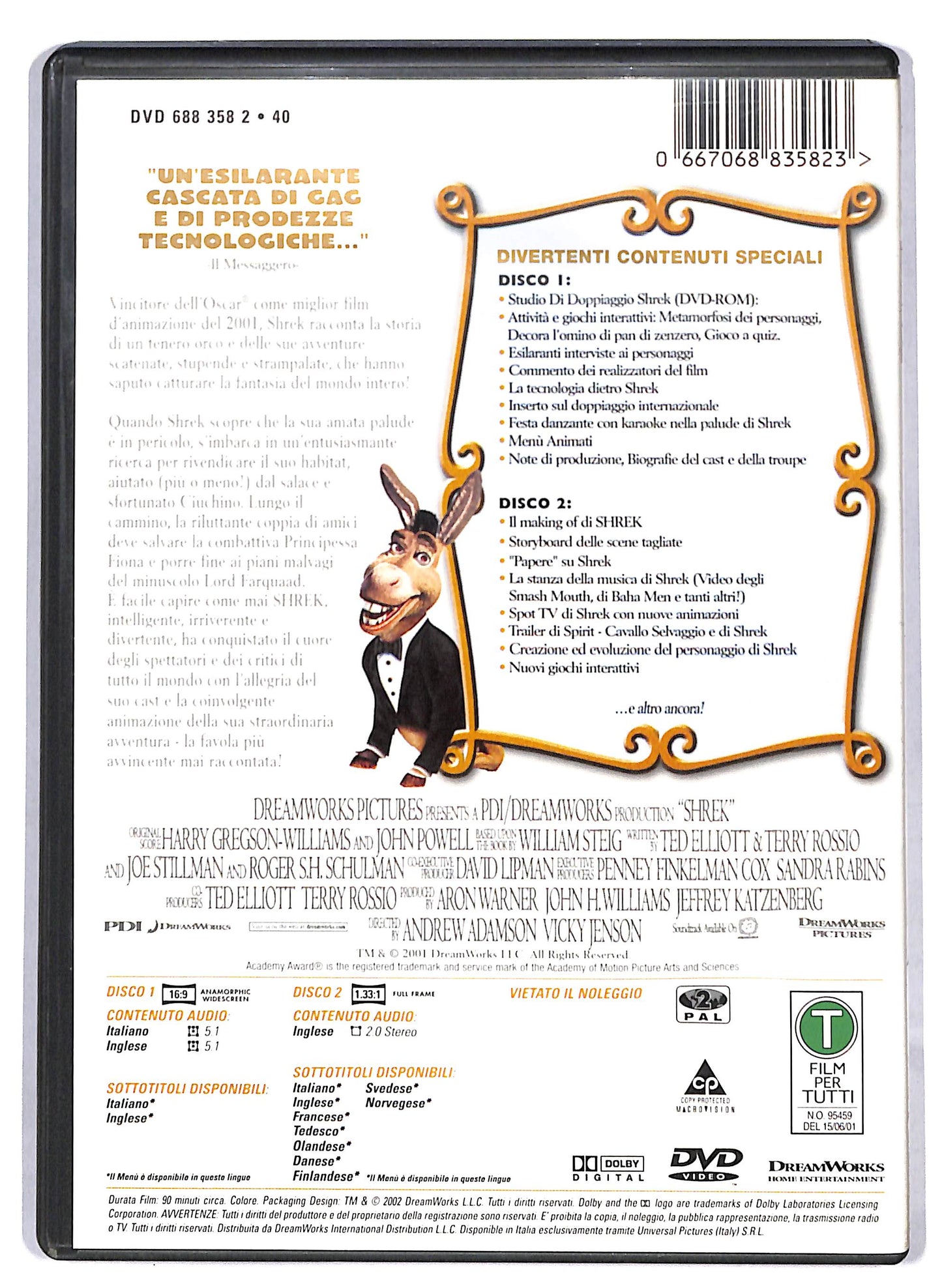 EBOND Shrek Edizione Speciale 2 dischi DVD D811814