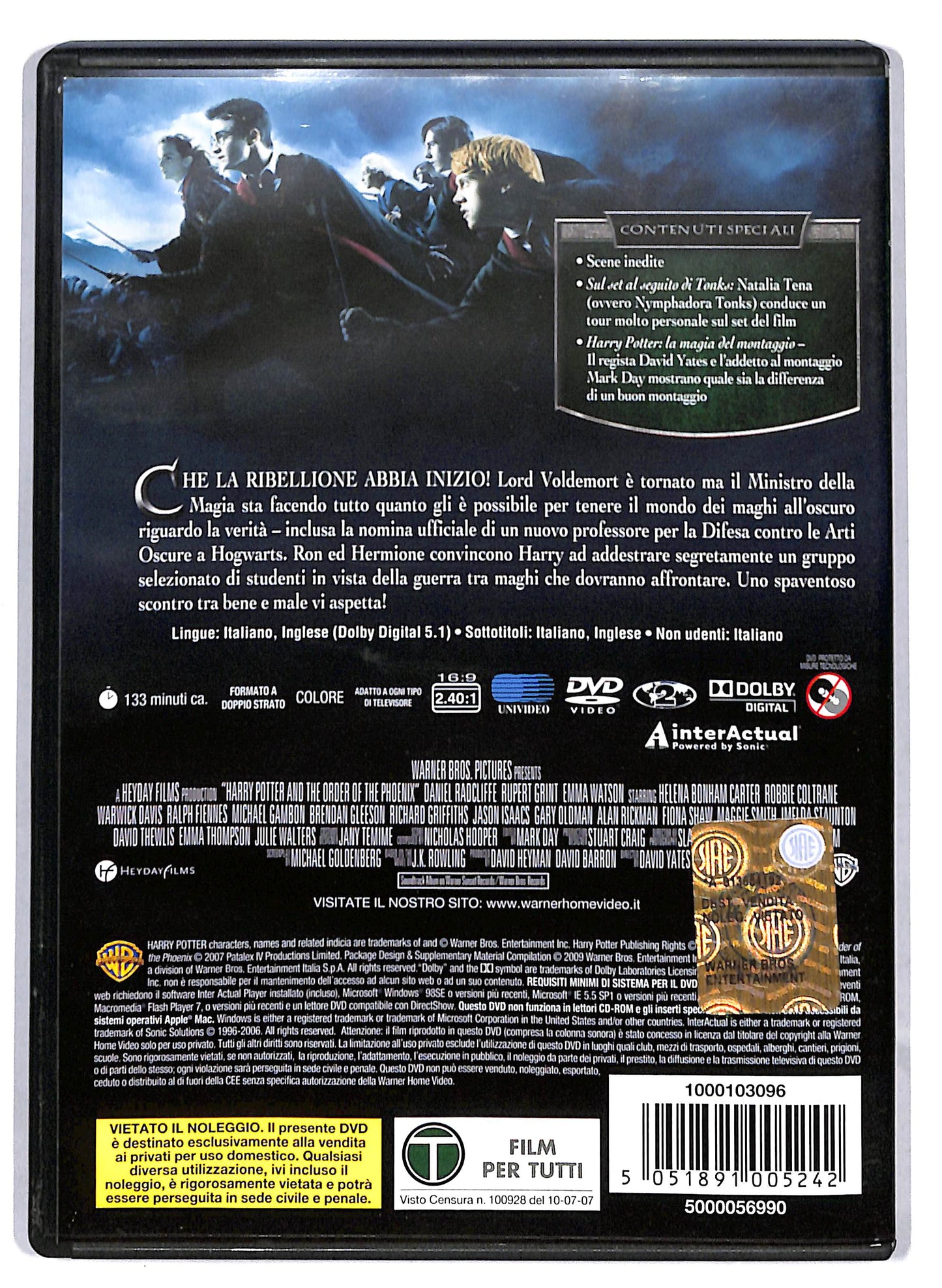 EBOND Harry Potter e l'ordine della Fenice EDIZIONE SPECIALE DVD D811824