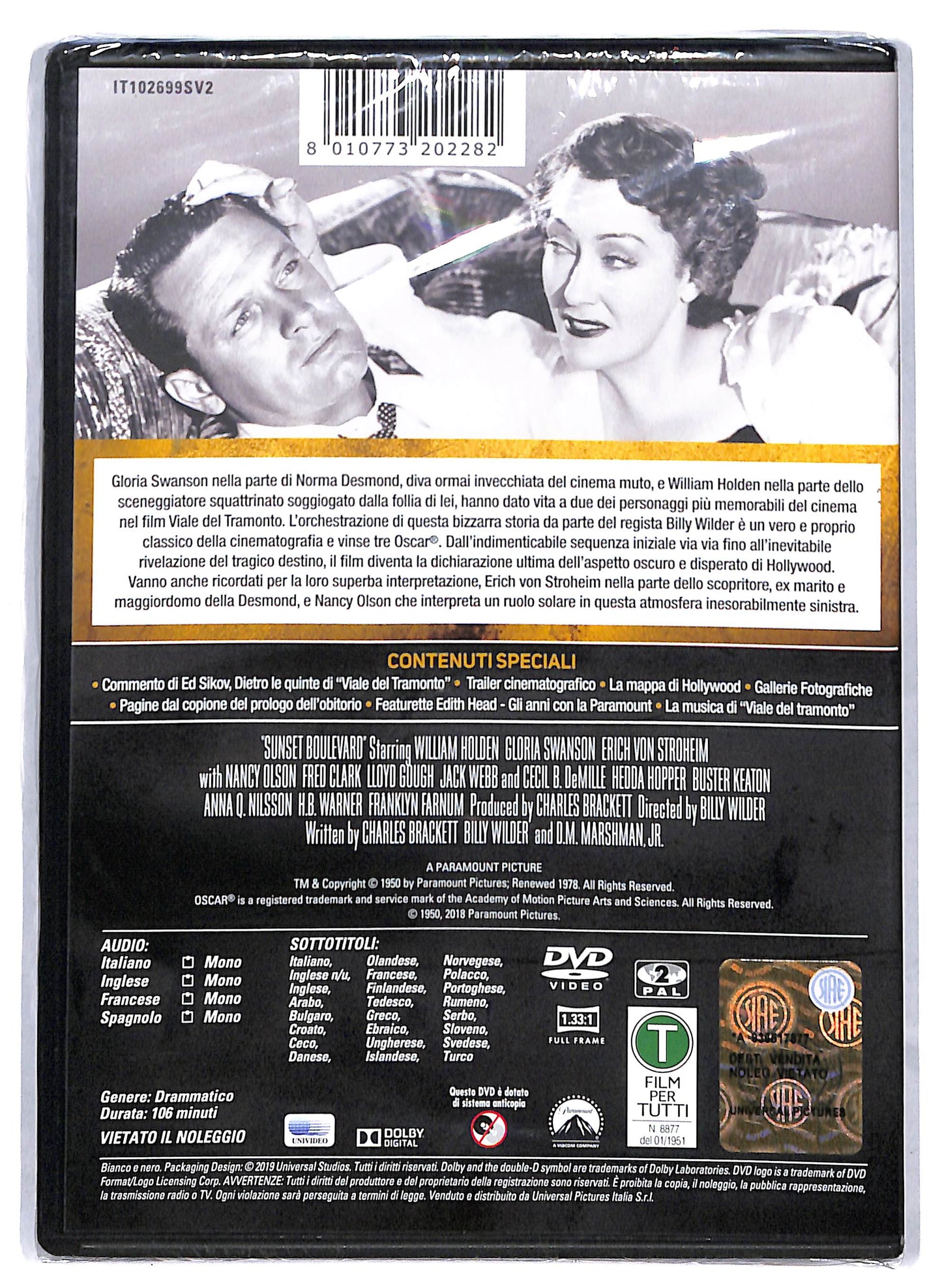 EBOND Viale del tramonto EDITORIALE DVD D811924