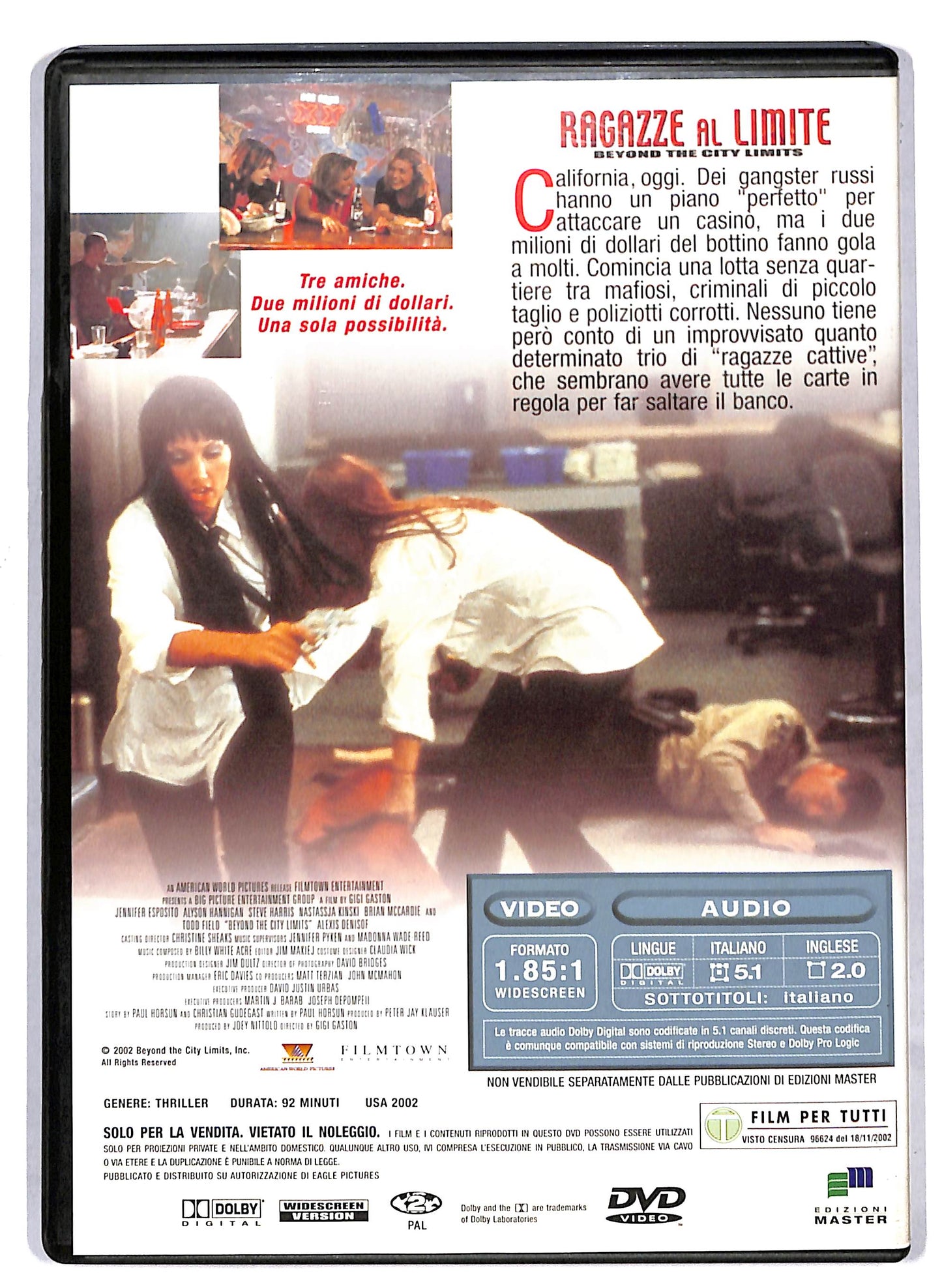 EBOND Ragazze al limite EDITORIALE DVD D811950