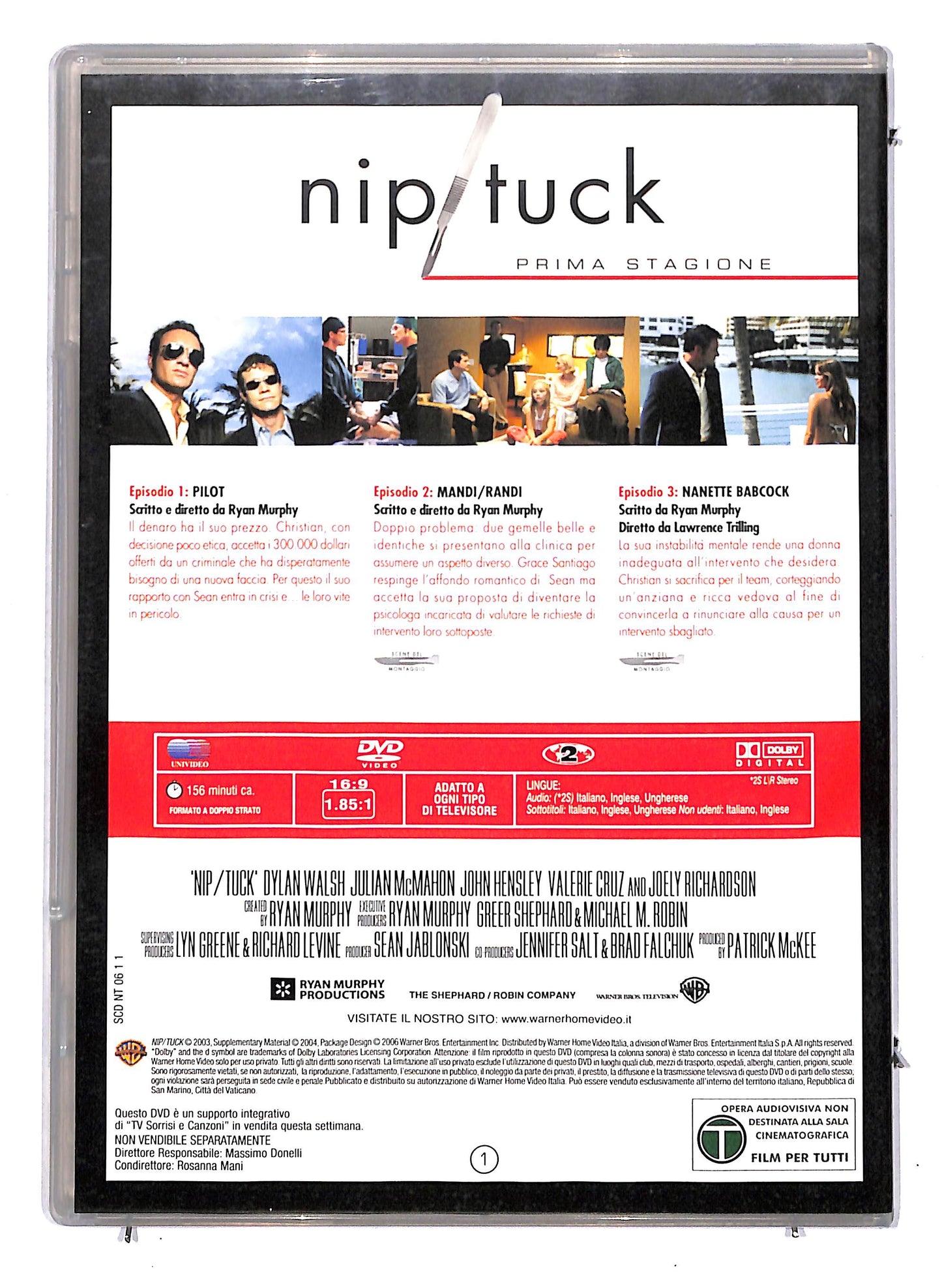 EBOND Nip tuck - prima stagione disco 1 Episodi 1-3 EDITORIALE DVD D812263