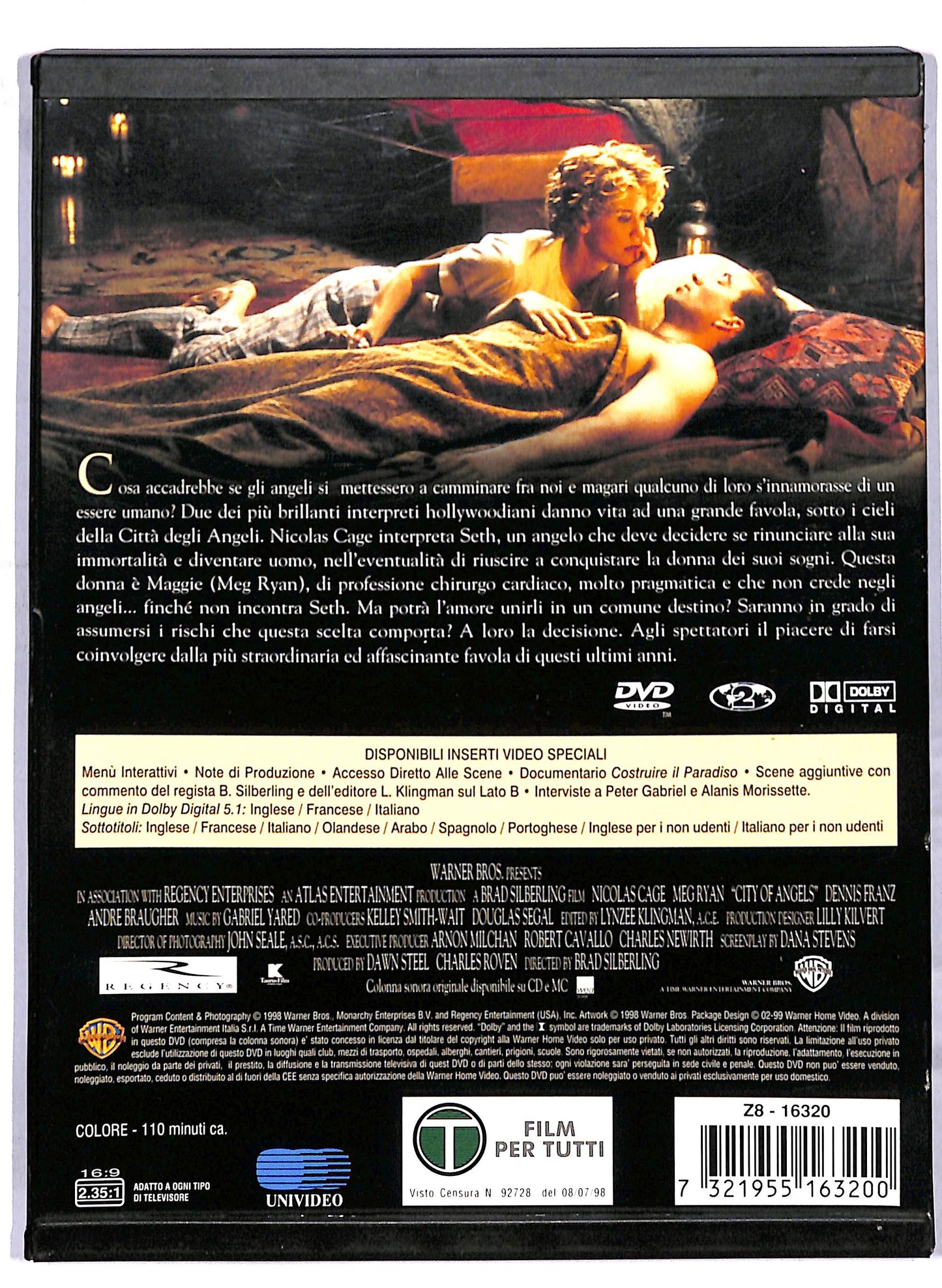 EBOND City of angels - la citta degli angeli DVD D812717