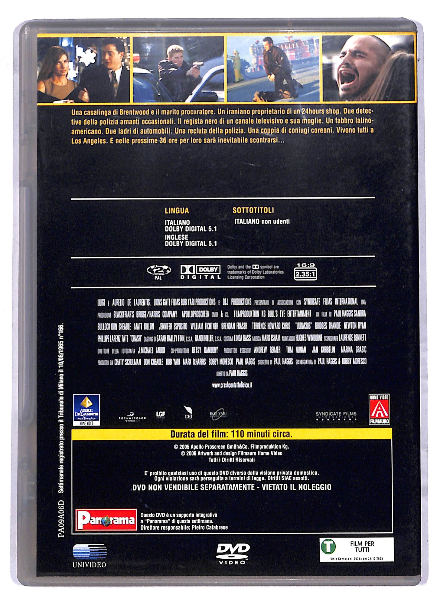 EBOND Crash - Contatto fisico EDITORIALE DVD D812750