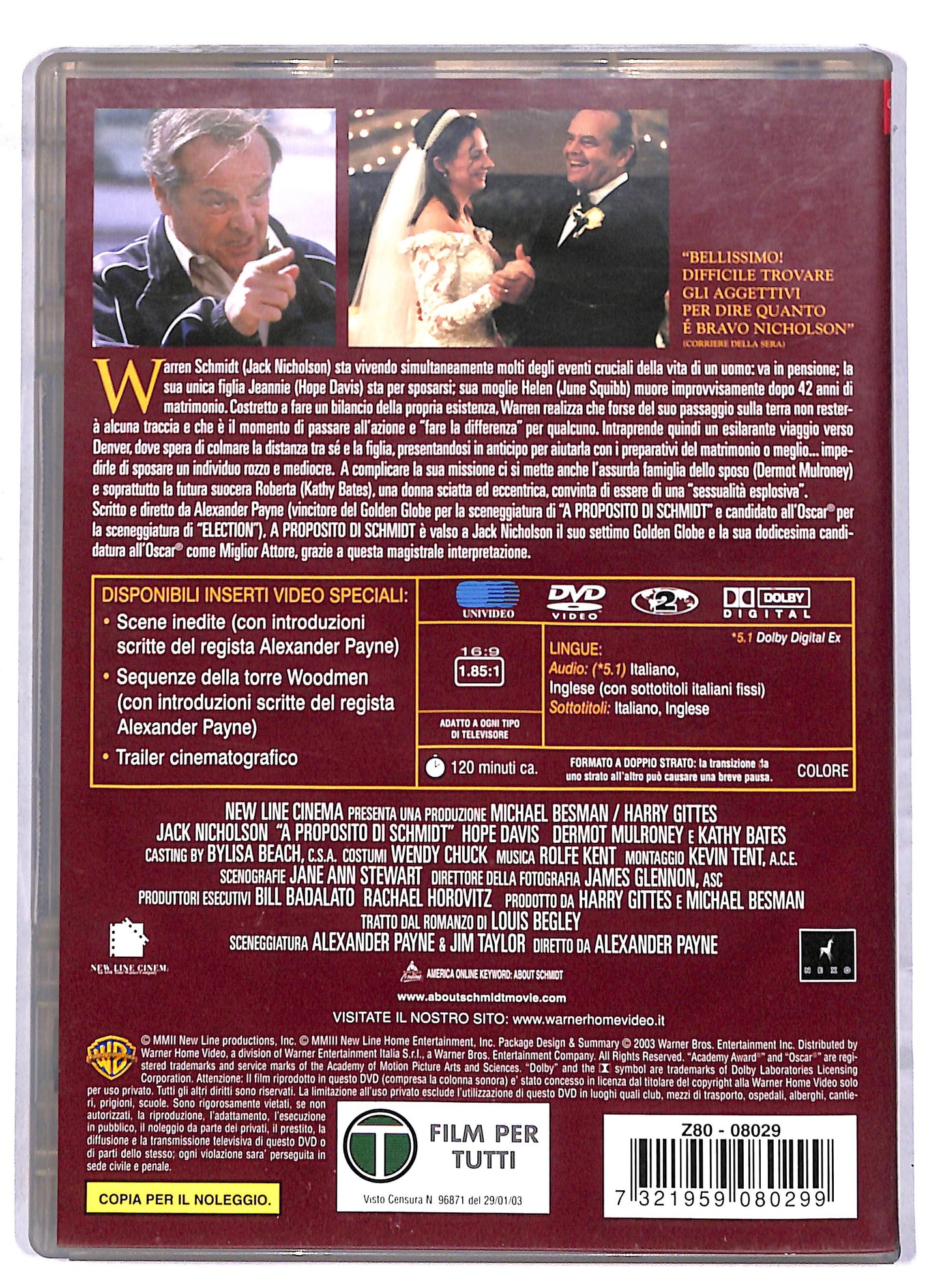 EBOND A proposito di Schmidt NOLEGGIO DVD D812765