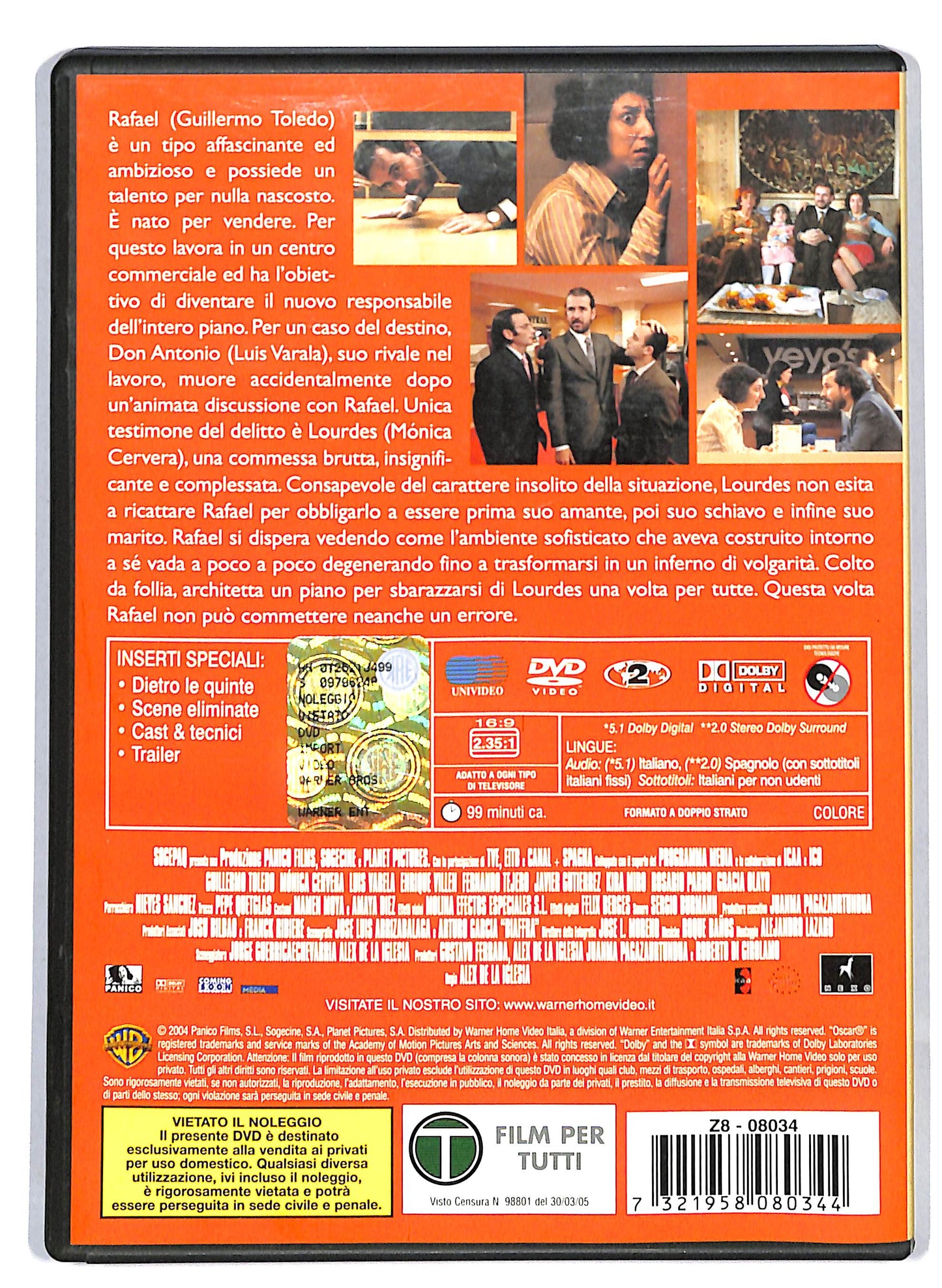 EBOND Crimen perfecto - Finche morte non li separi DVD D812852