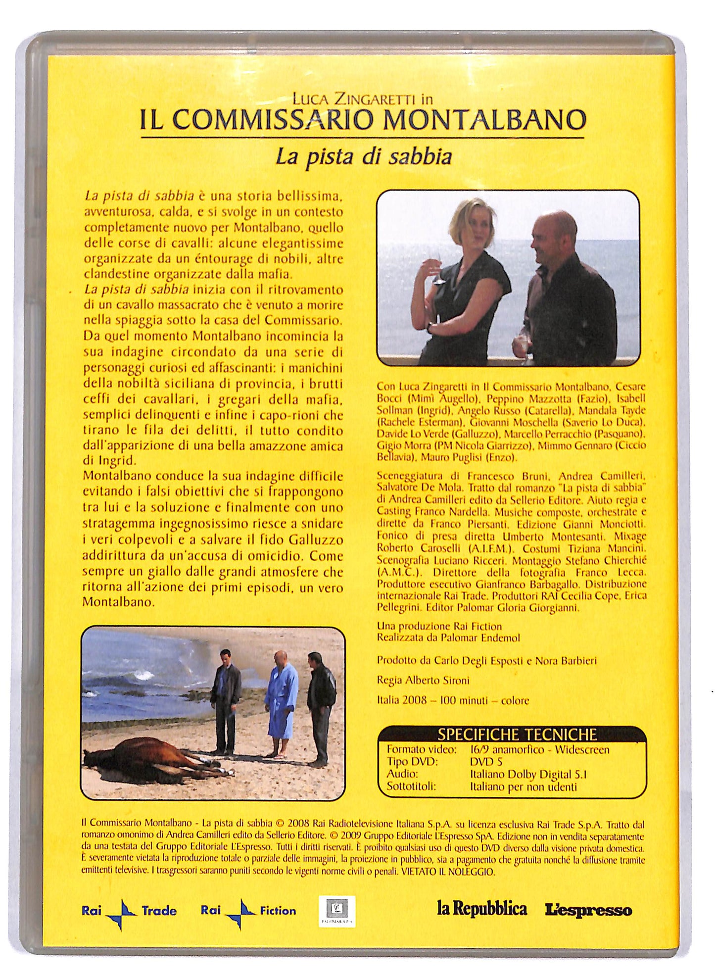 EBOND Il commissario Montalbano La pista di sabbia EDITORIALE DVD D812933