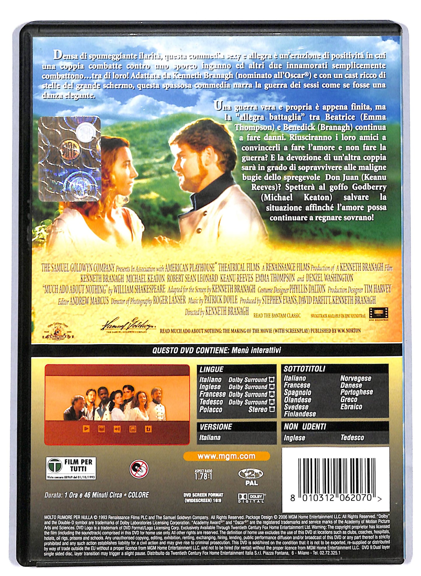 EBOND Molto rumore per nulla DVD D812952