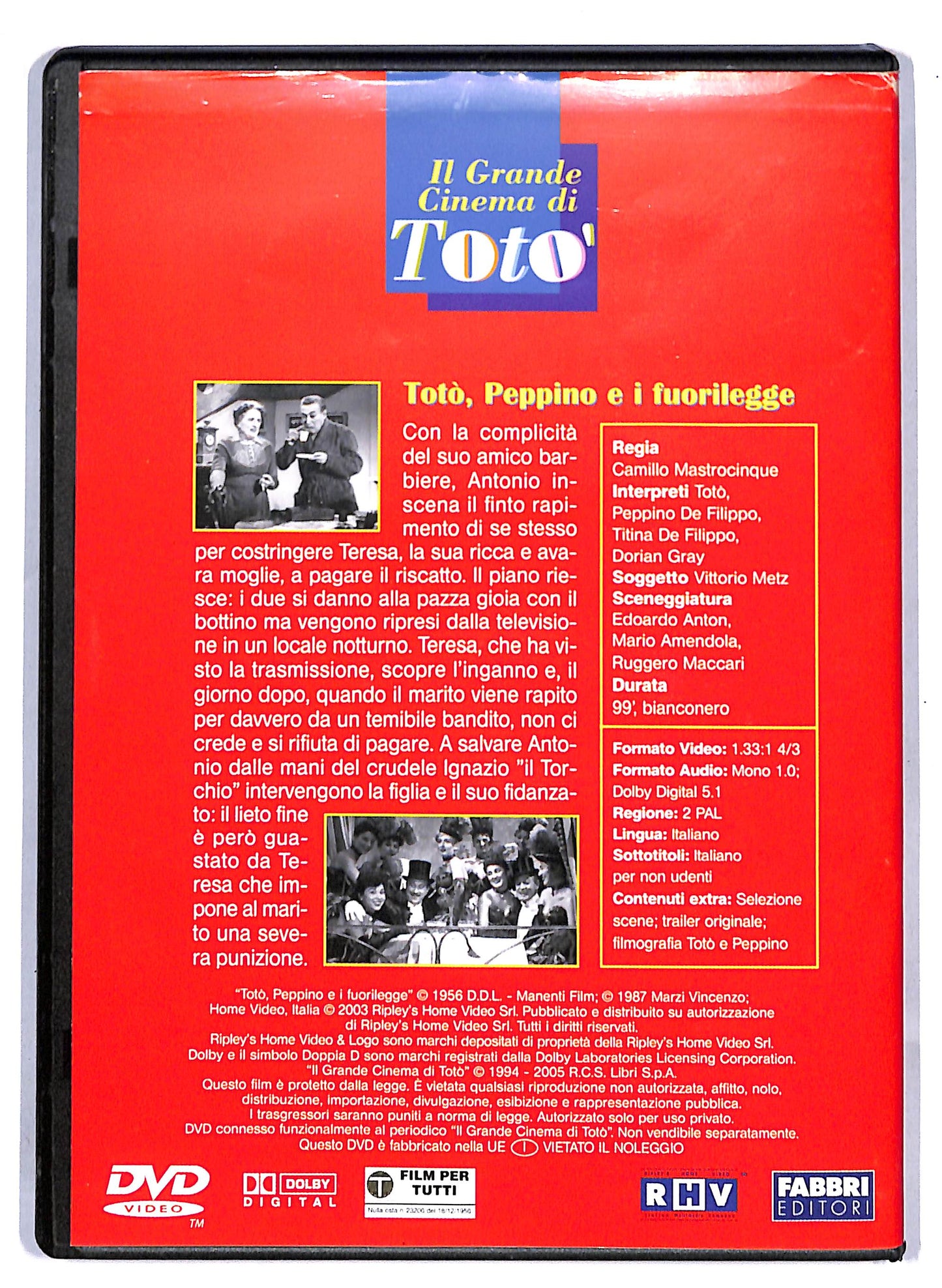 EBOND Toto, Peppino e i fuorilegge EDITORIALE DVD D813048