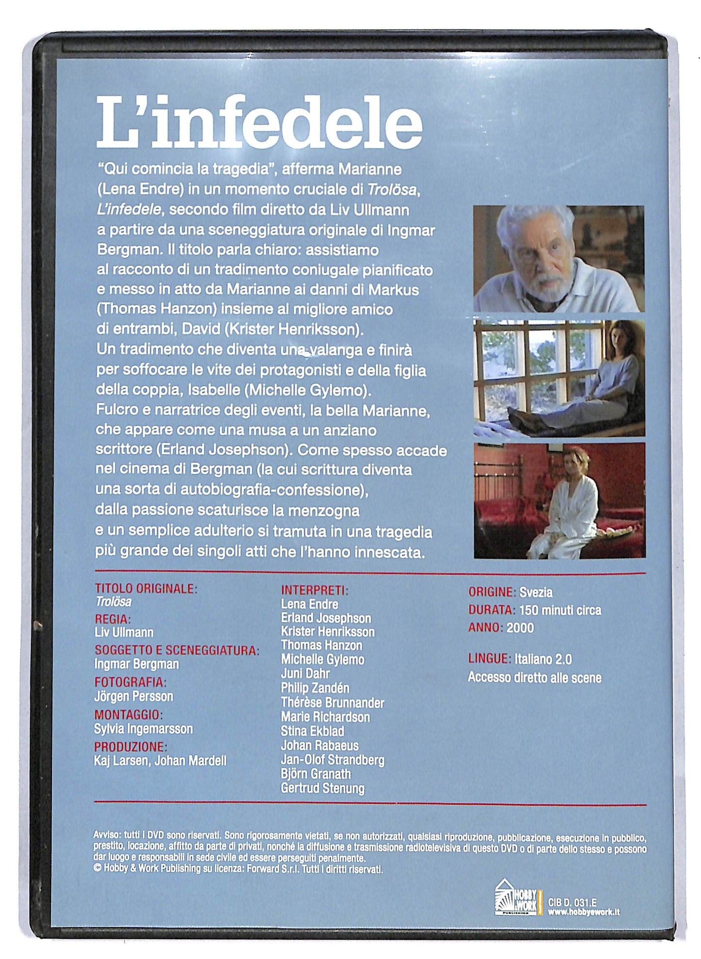EBOND L'infedele di Ingmar Bergman EDITORIALE DVD D813126