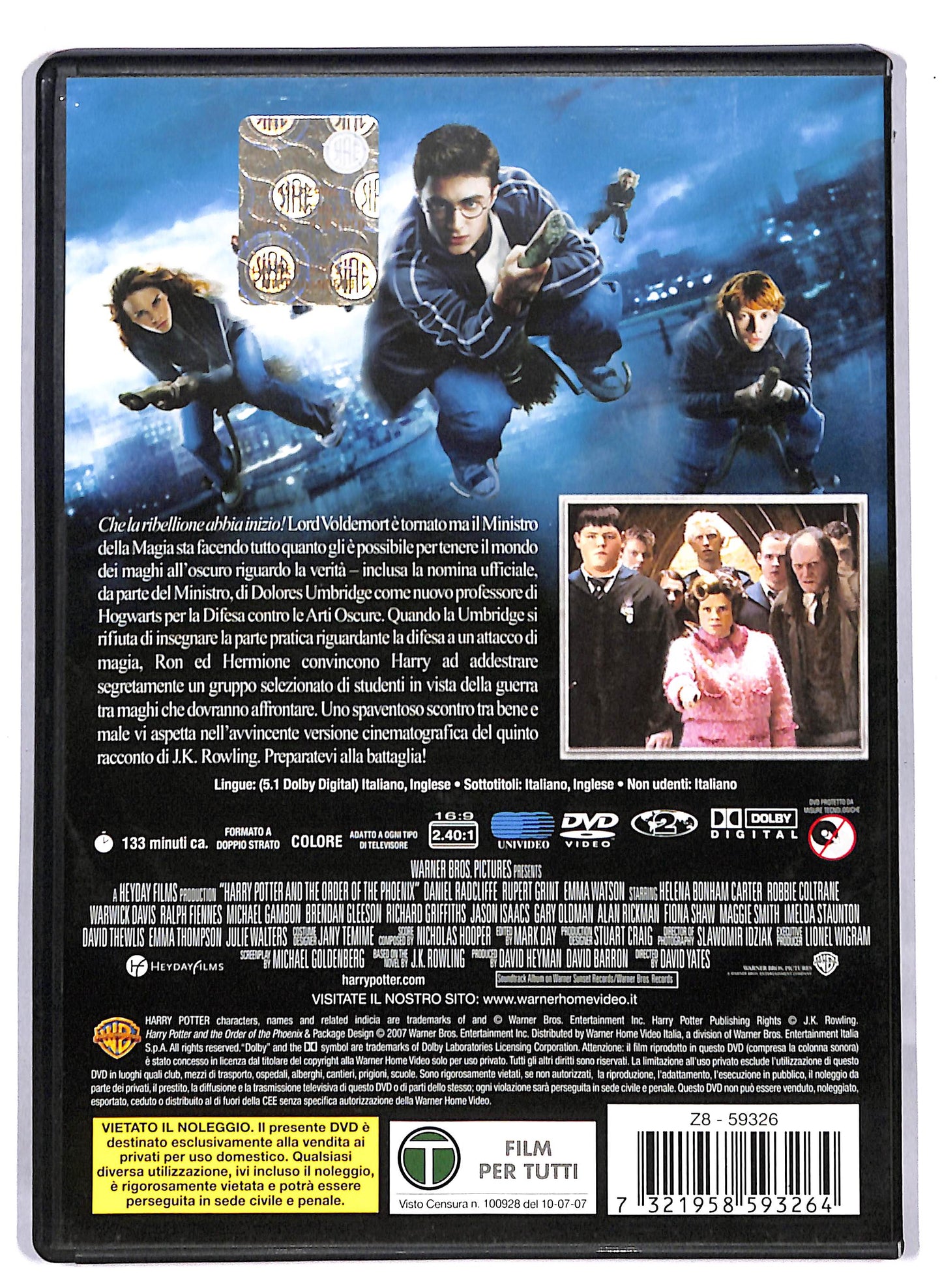 EBOND Harry Potter e L'ordine Della Fenice DVD D813258