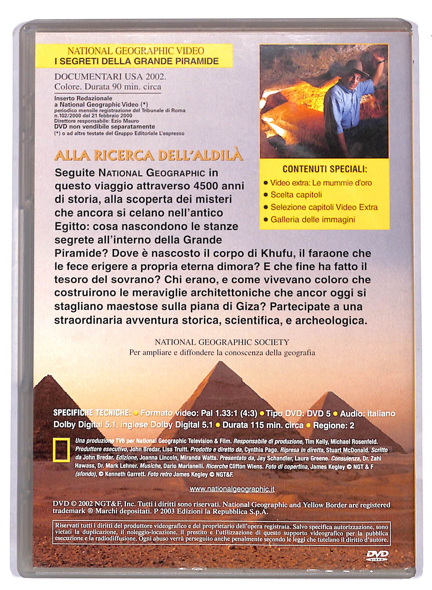EBOND National Geographic i segreti della grande piramide EDITORIALE DVD D813306