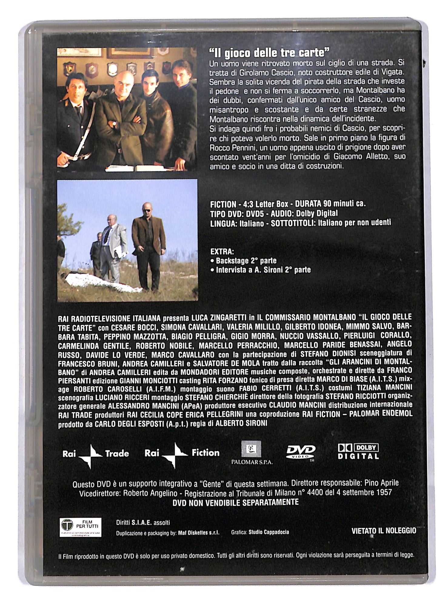 EBOND Commissario Montalbano - Il Gioco Delle Tre Carte EDITORIALE DVD D813310