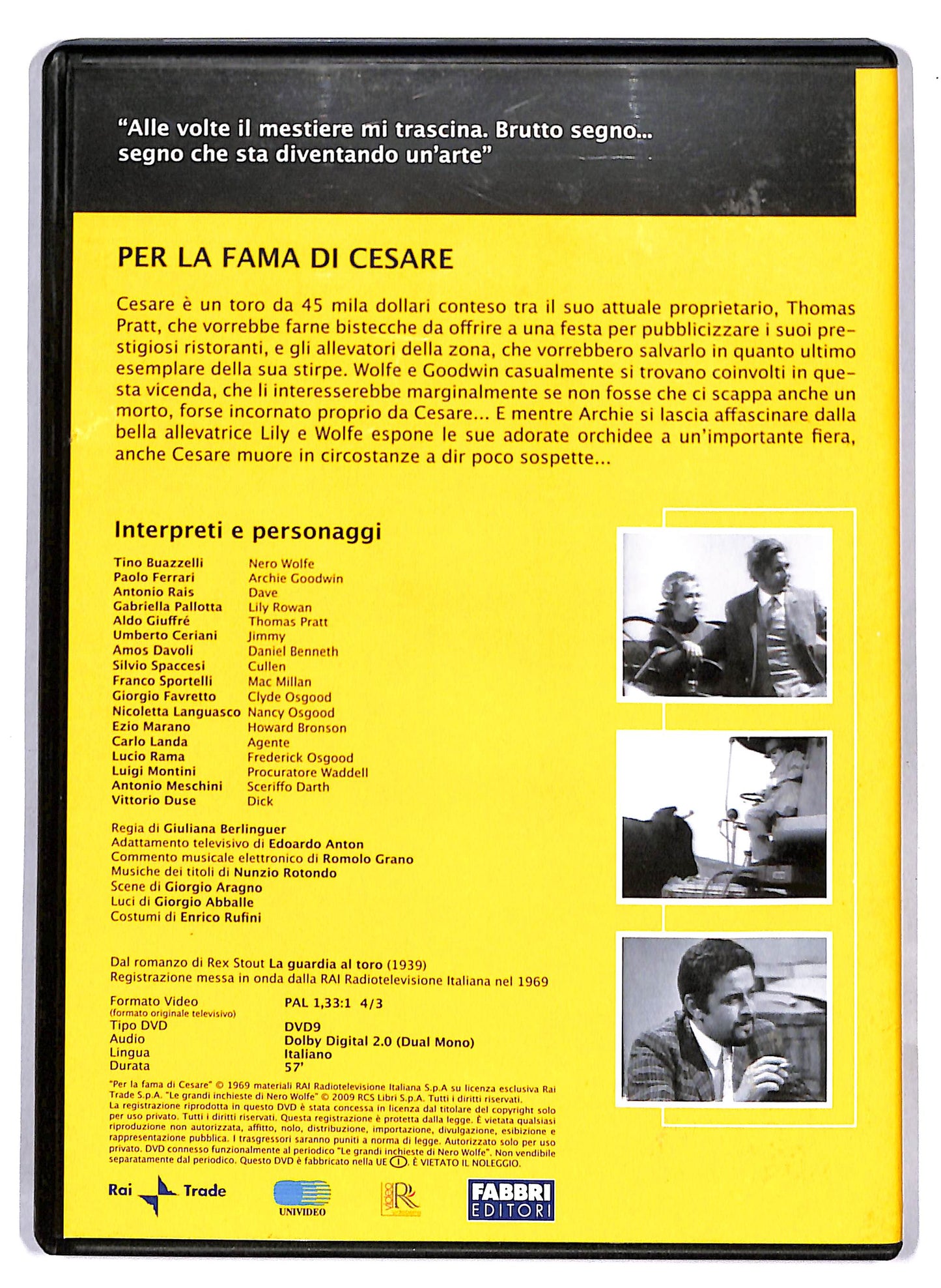 EBOND Nero Wolfe - Per la fama di Cesare EDITORIALE DVD D813315