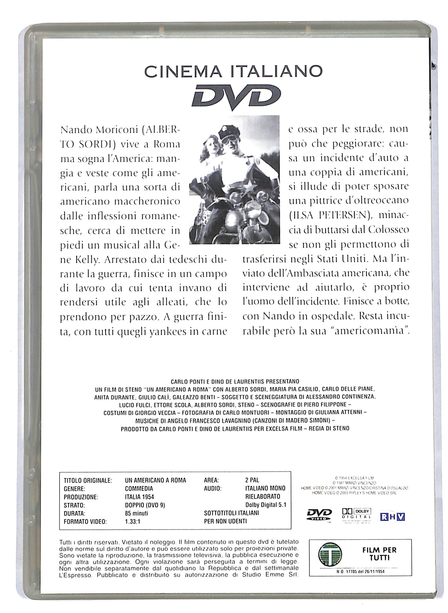 EBOND Un americano a Roma EDITORIALE DVD D813561