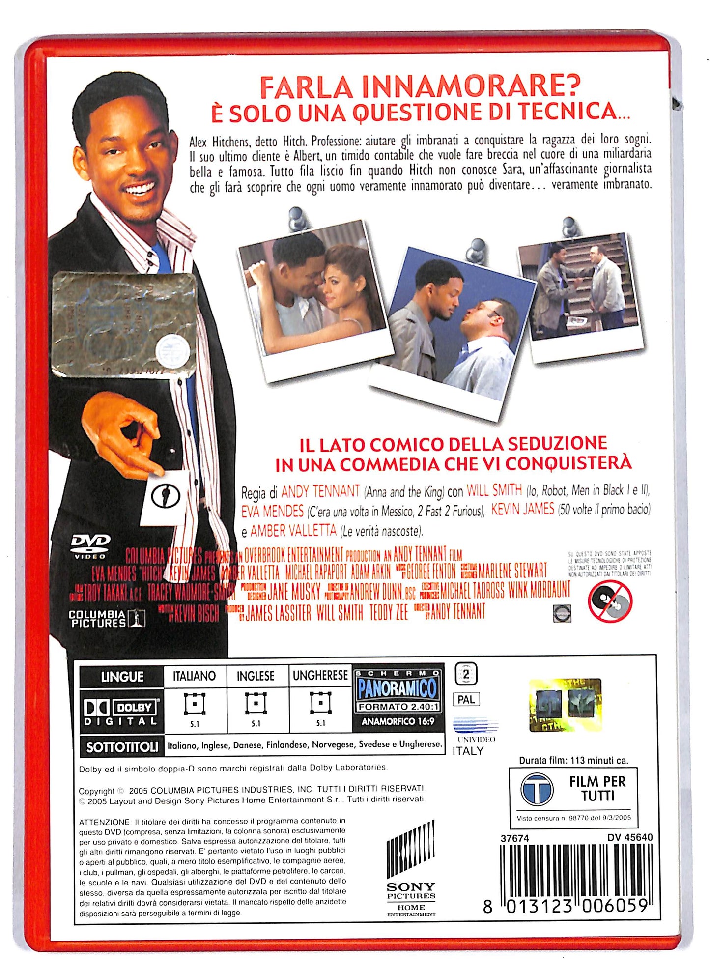 EBOND Hitch - Lui si che capisce le donne NOLEGGIO DVD D813563