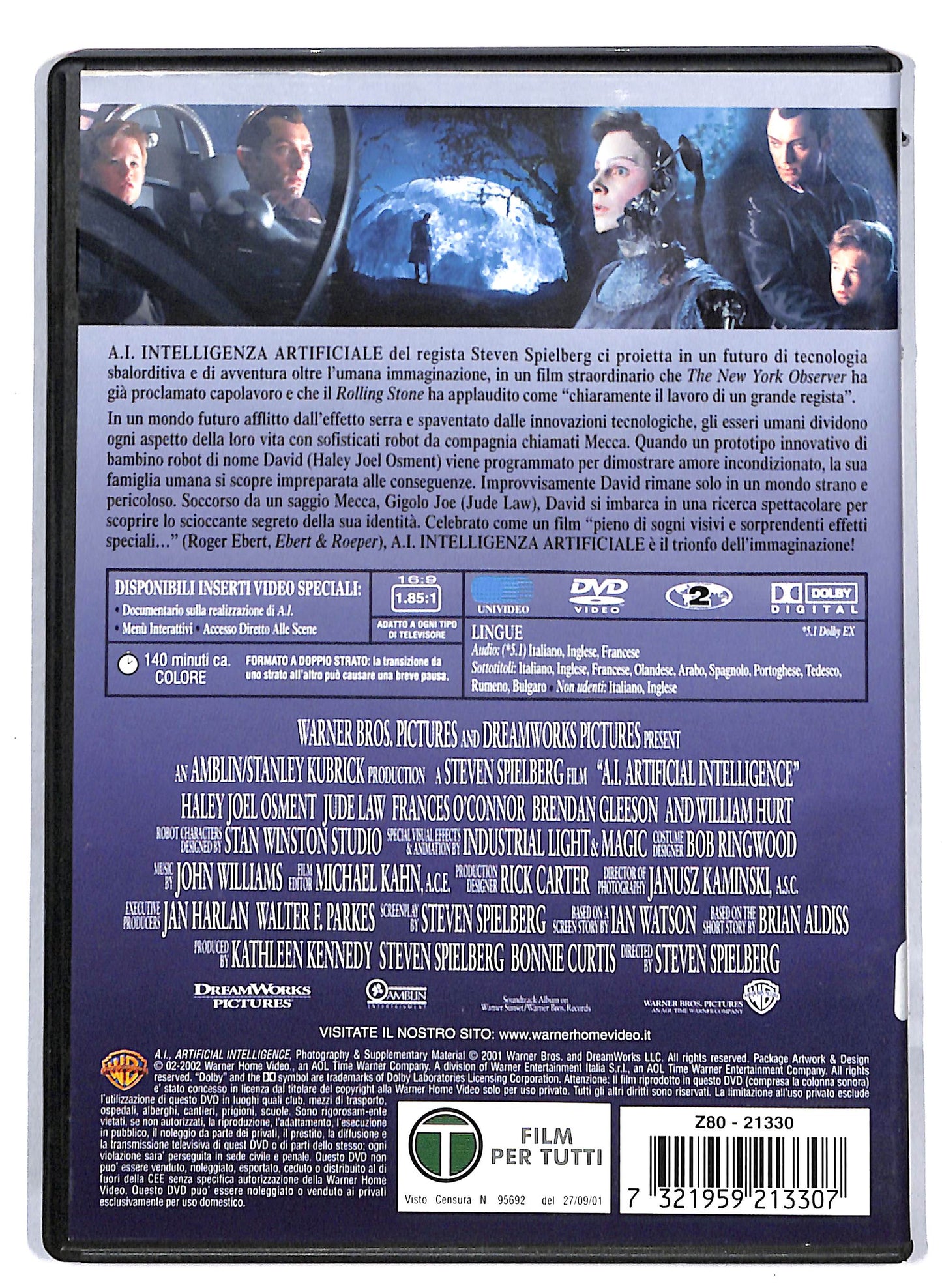 EBOND A.I. - Intelligenza artificiale NOLEGGIO DVD D813611