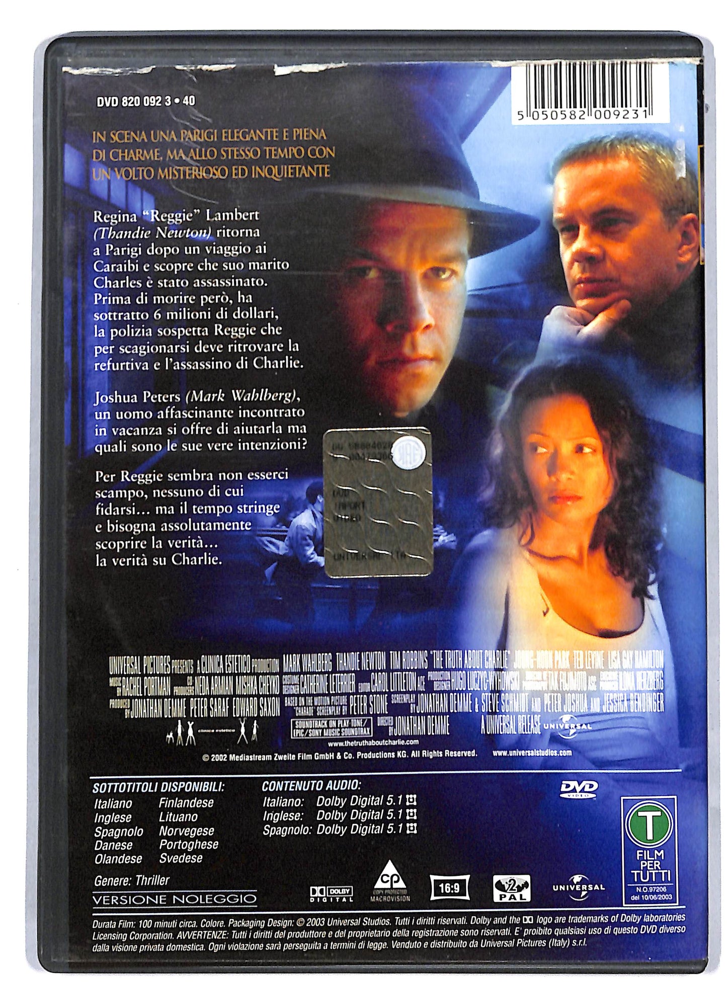 EBOND The Truth About Charlie NOLEGGIO DVD D813644