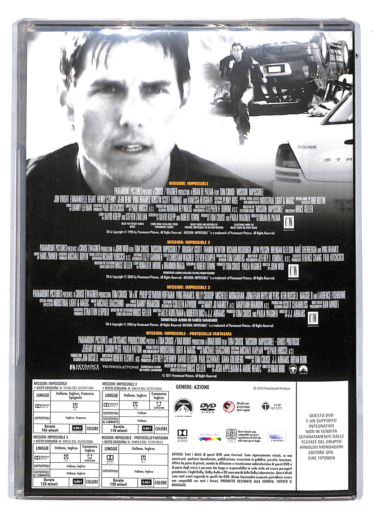 EBOND Mission Impossible Quadrilogia (4 DVD) EDITORIALE DVD D813650