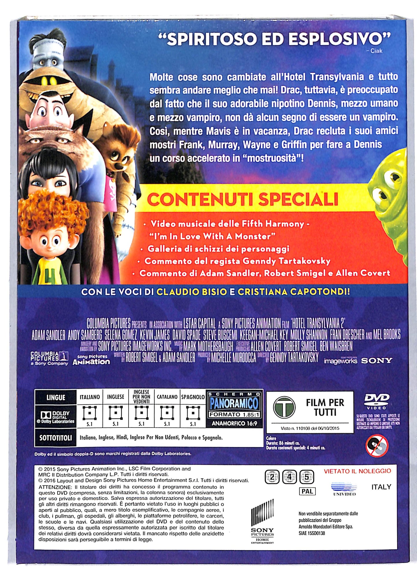 EBOND Hotel Transylvania 2 EDITORIALE DVD D813654