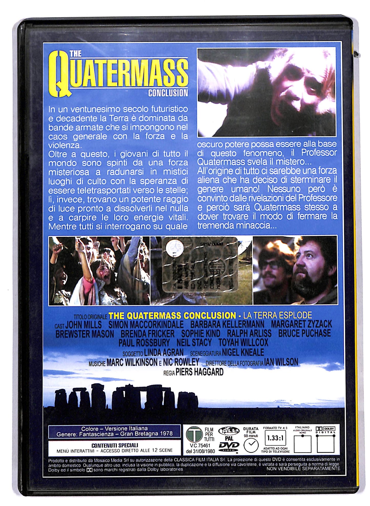 EBOND Quatermass Conclusion - La Terra esplode EDITORIALE DVD D813720