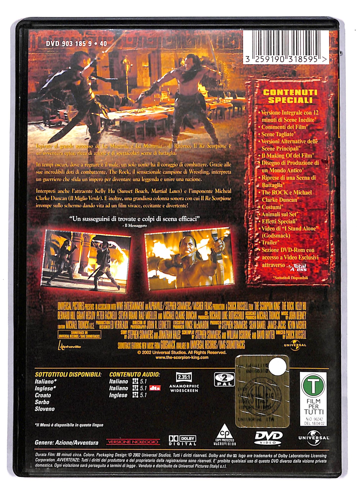 EBOND Il Re Scorpione NOLEGGIO DVD D813742