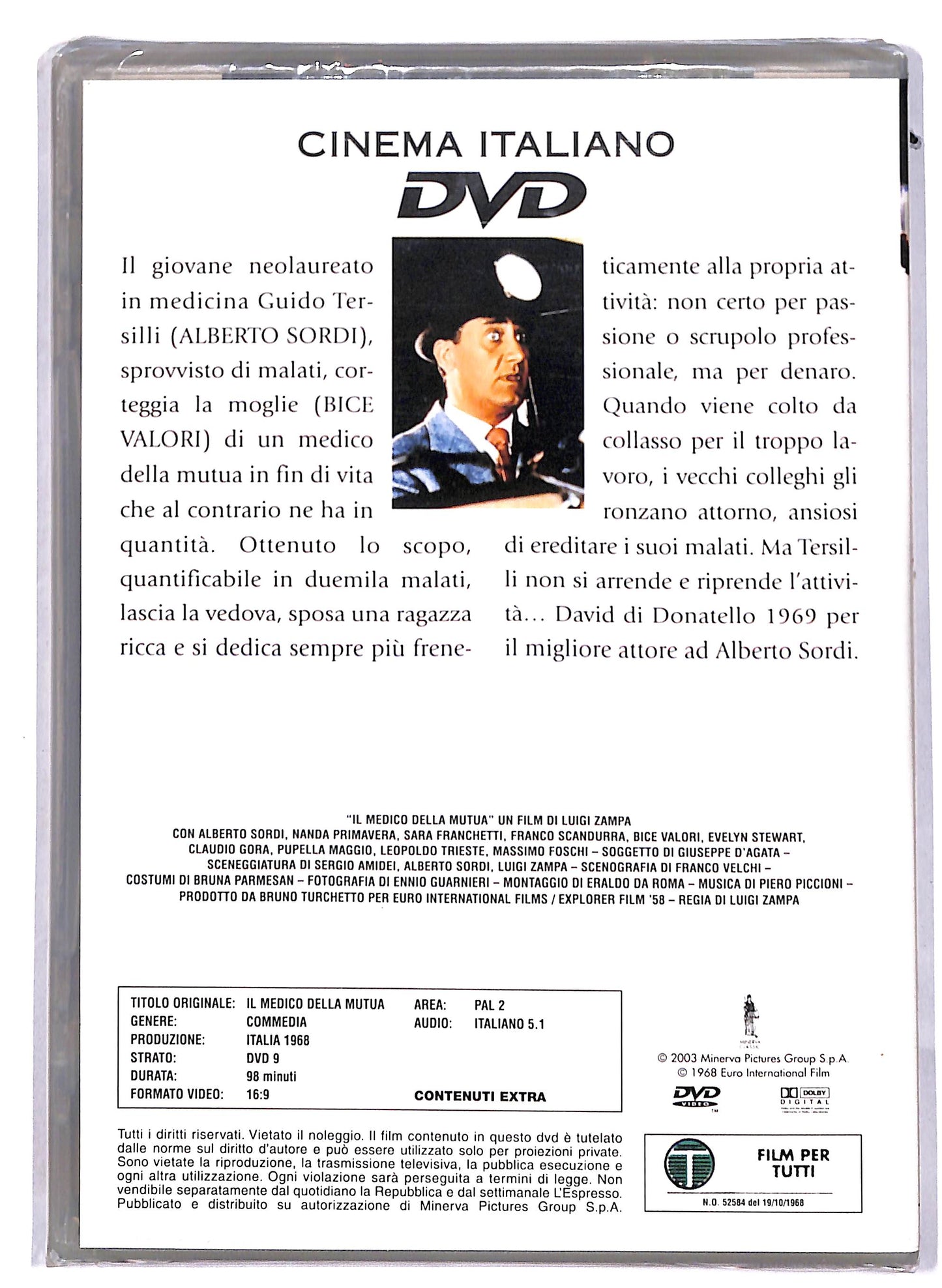 EBOND Il medico della mutua EDITORIALE DVD D813749