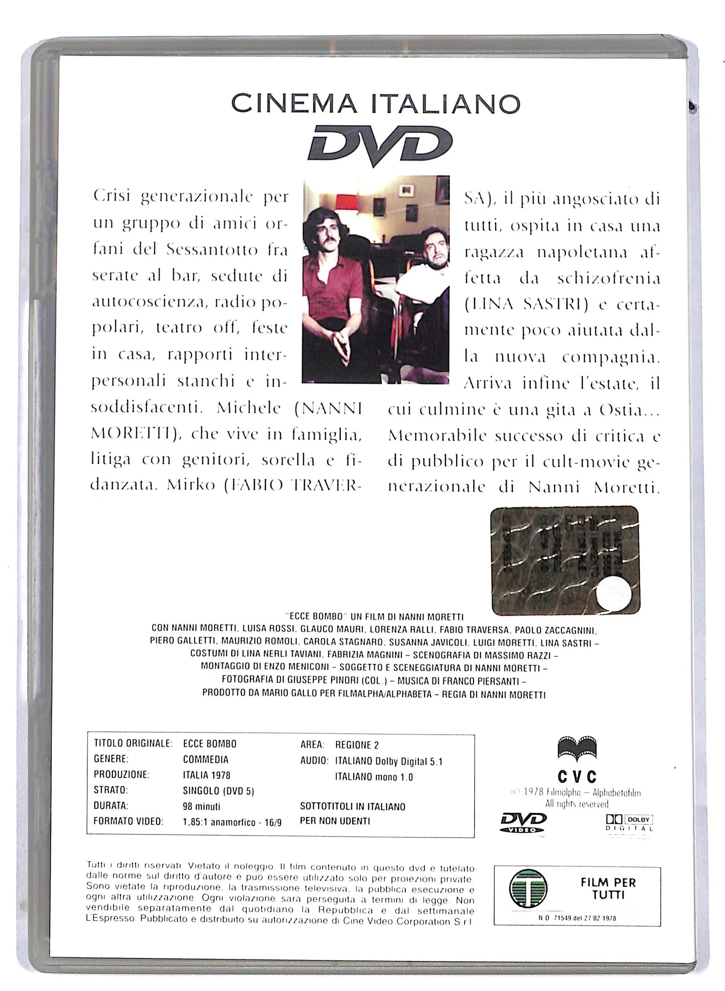 EBOND Ecce bombo EDITORIALE DVD D813823
