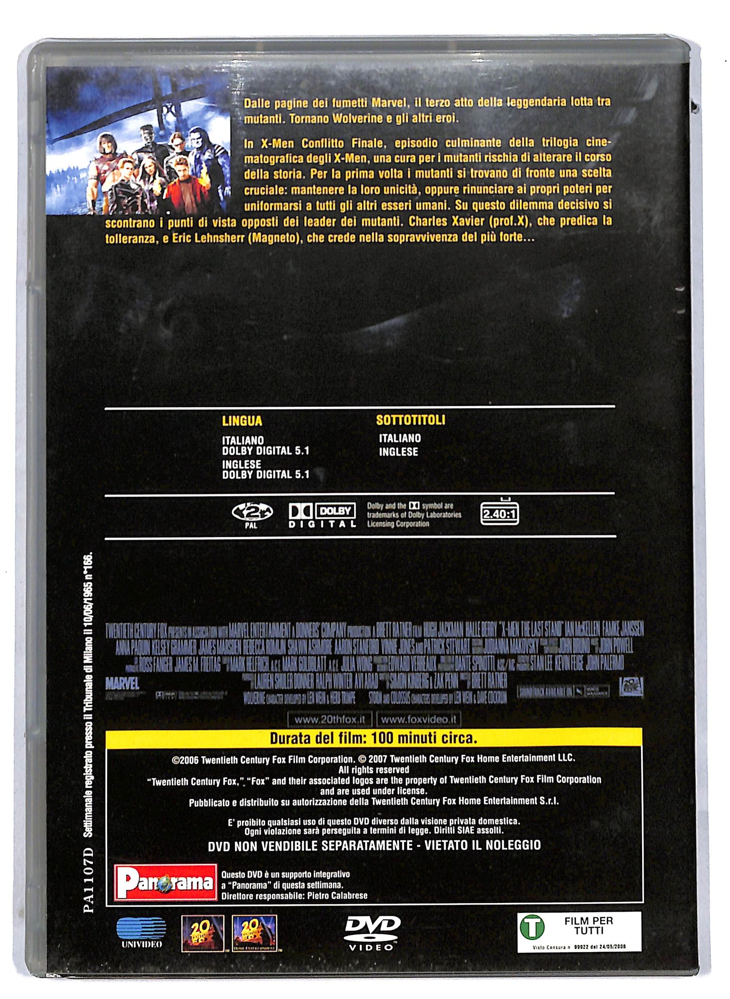 EBOND X - Men - Conflitto finale EDITORIALE DVD D813851