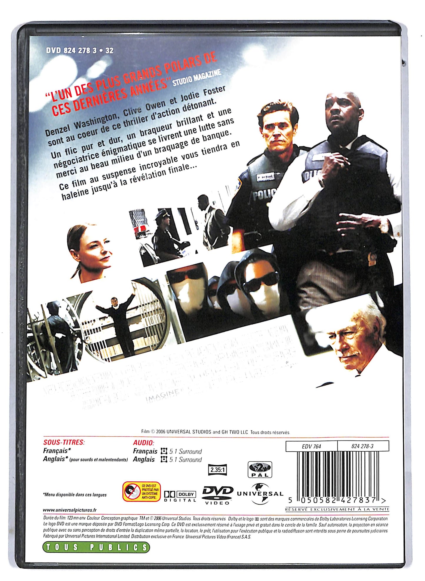 EBOND Inside Man - NO ITA Edizione Francia DVD D813862
