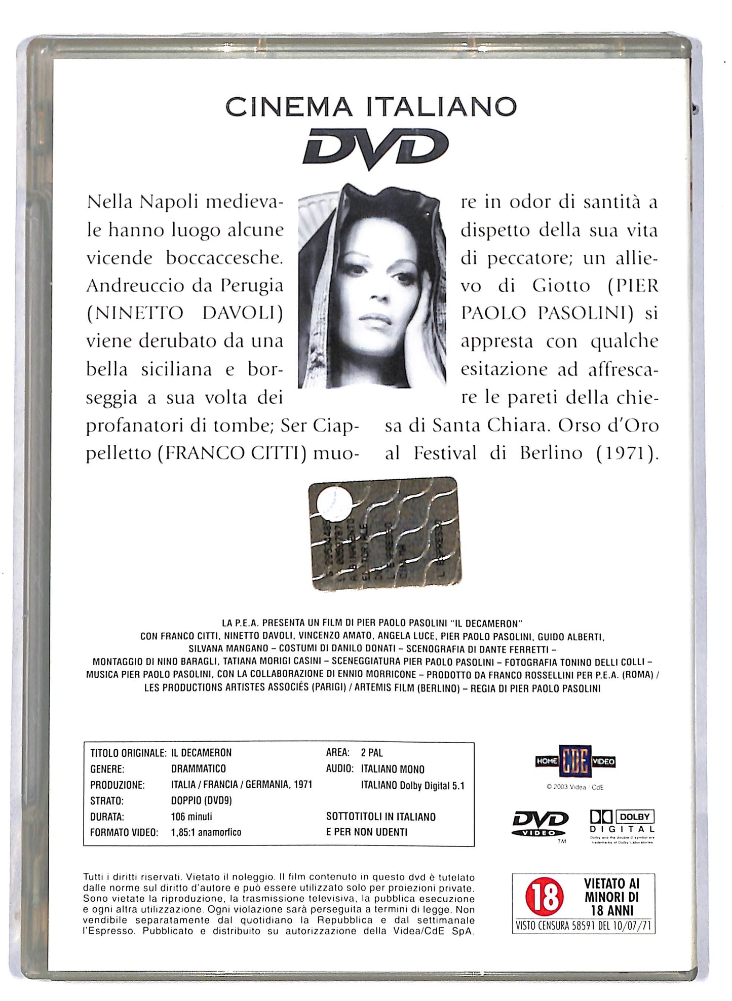 EBOND Il Decameron EDITORIALE DVD D813930