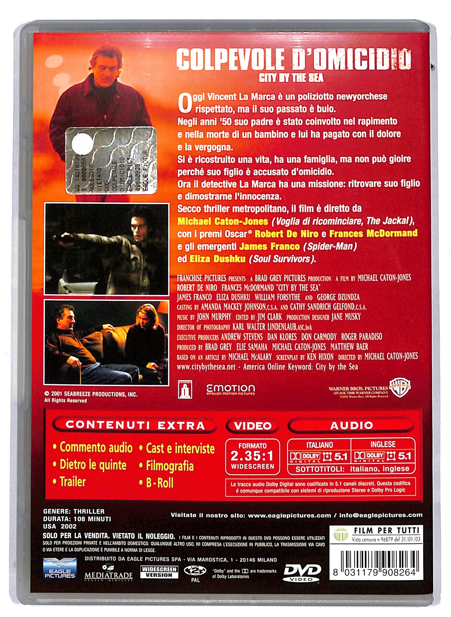 EBOND Colpevole d'omicidio DVD D814012