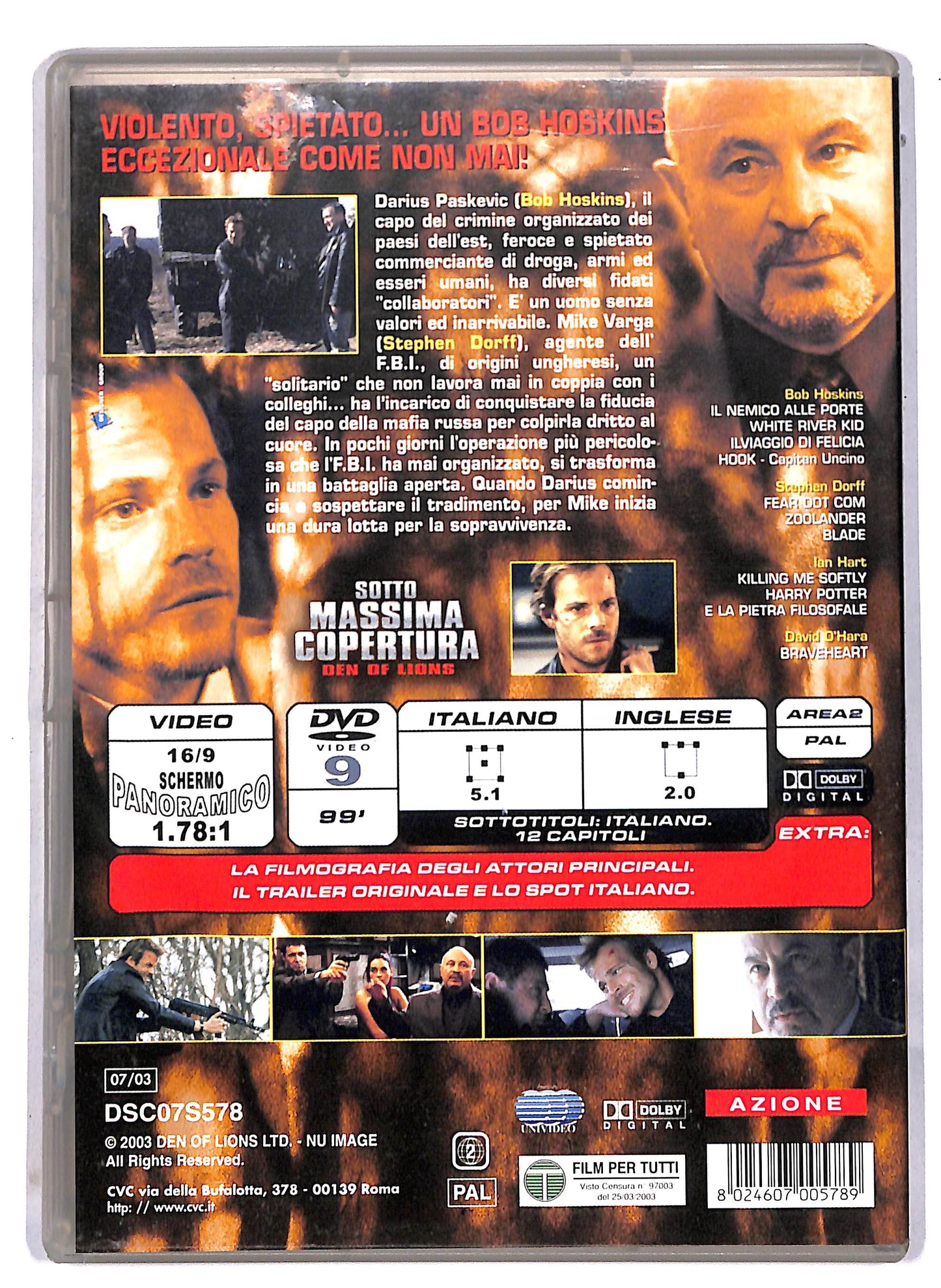 EBOND Sotto massima copertura DVD D814055