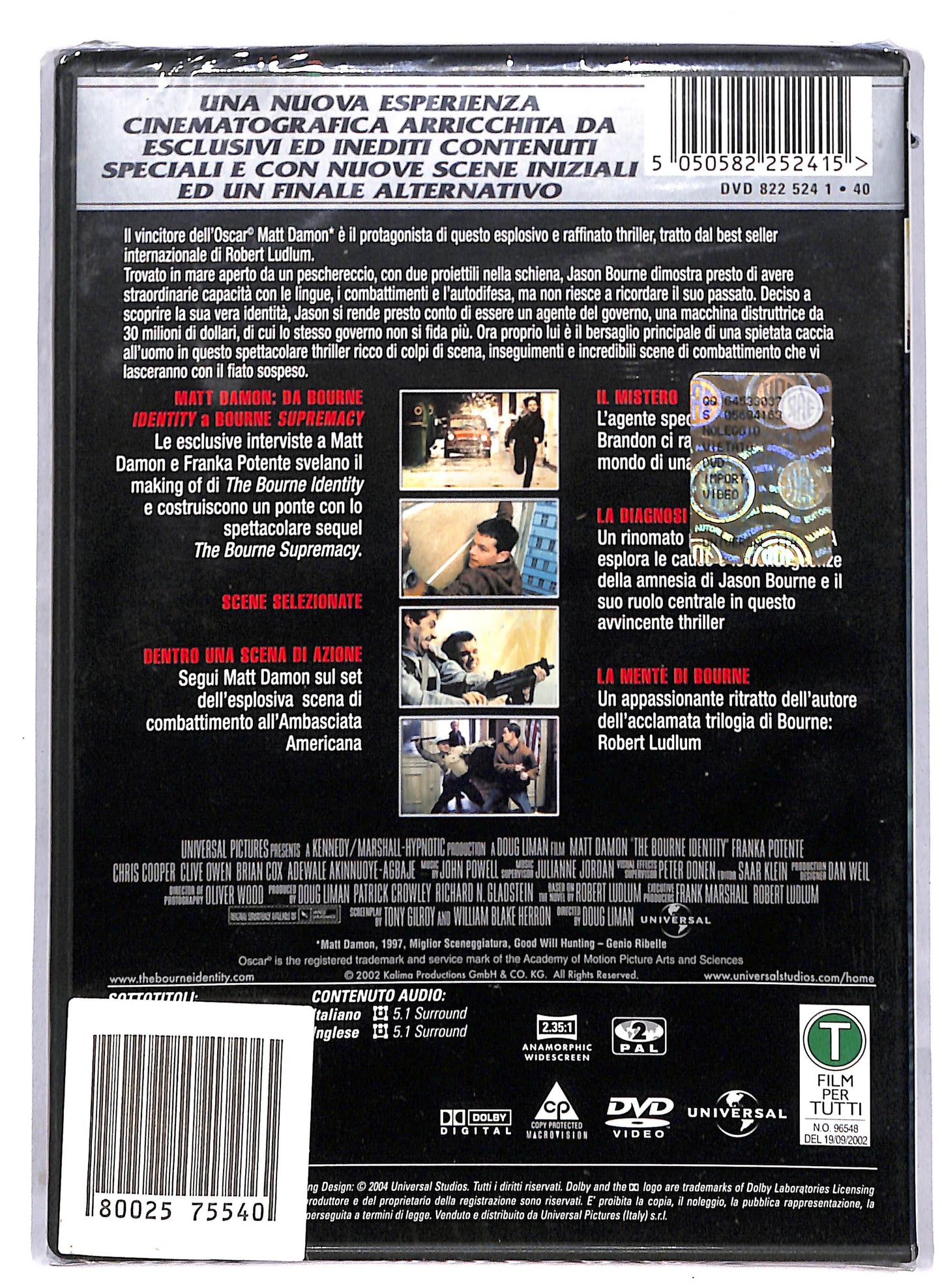 EBOND The Bourne Identity EDIZIONE SPECIALE DVD D814134