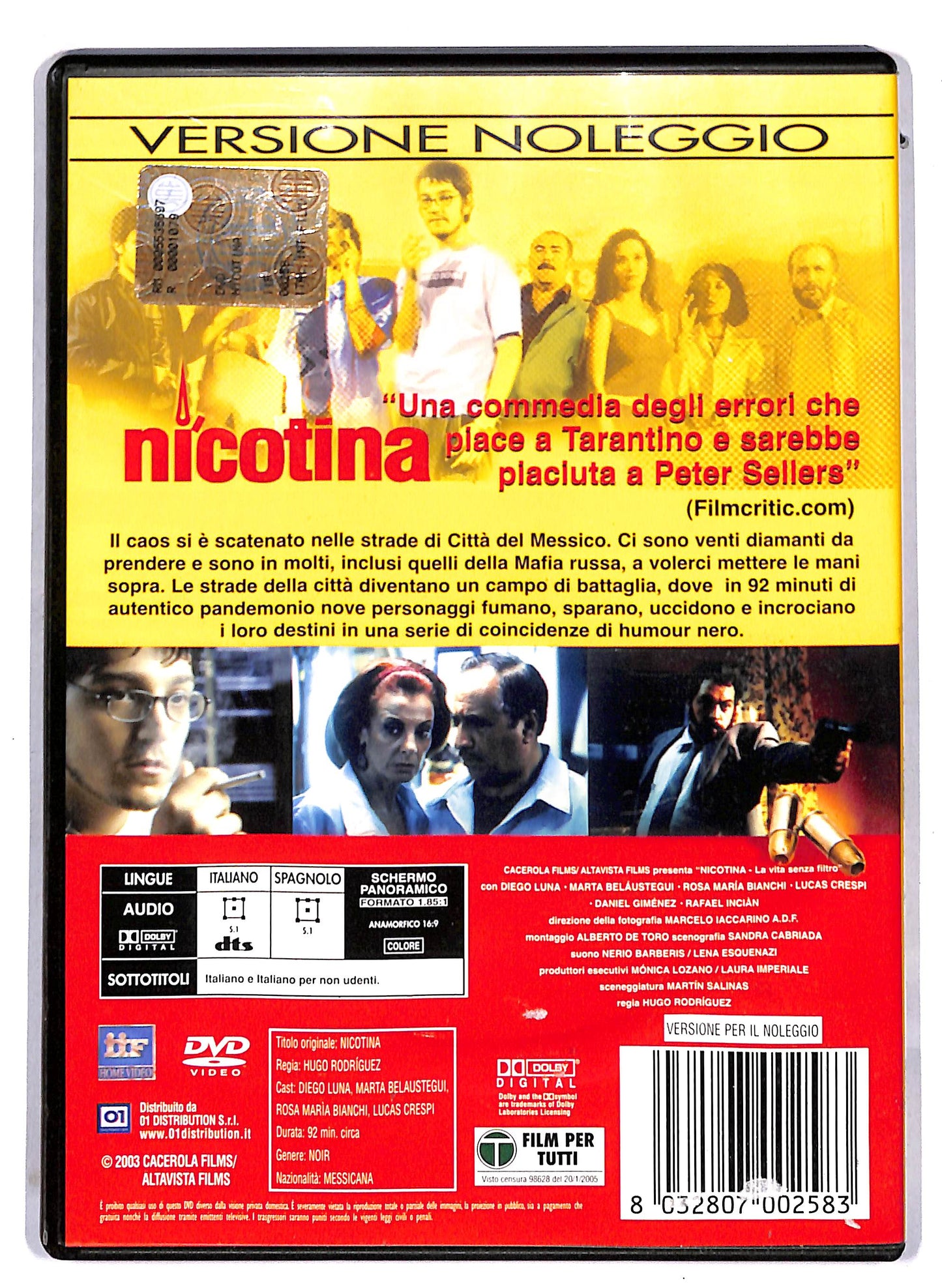 EBOND Nicotina - La Vita Senza Filtro NOLEGGIO DVD D814138