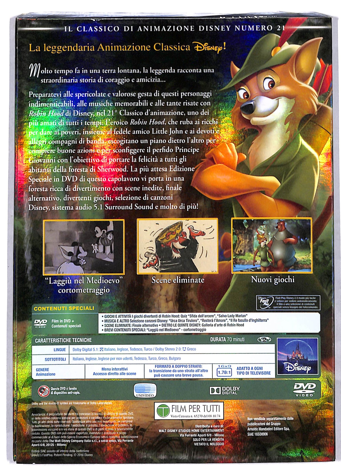 EBOND Robin Hood EDITORIALE DVD D814154
